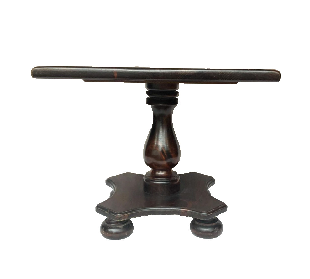 Ethan Allen Old Tavern Antiqued Pine Square Pedestal End Table – Rare!!