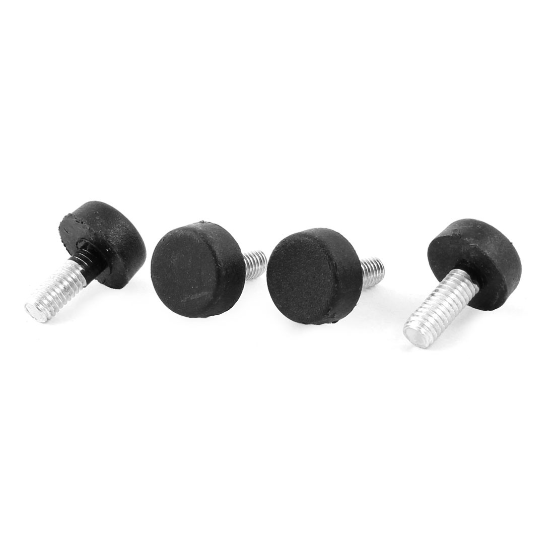 4 Pcs Threaded Rod Furniture Glide Leveling Foot Adjuster 6mm x 15mm x 20mm