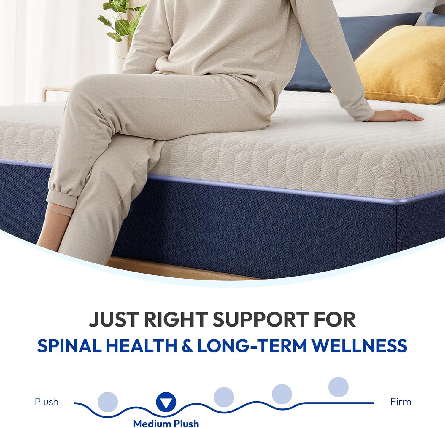 10 Inch Twin Mattress, Medium Plush Gel Memory Foam Mattress in a Box, Pressure