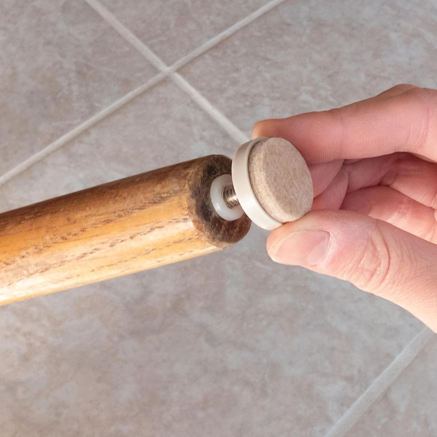 Durable Felt 1-Inch Furniture Glides – Adjustable Leveling and Floor Protection