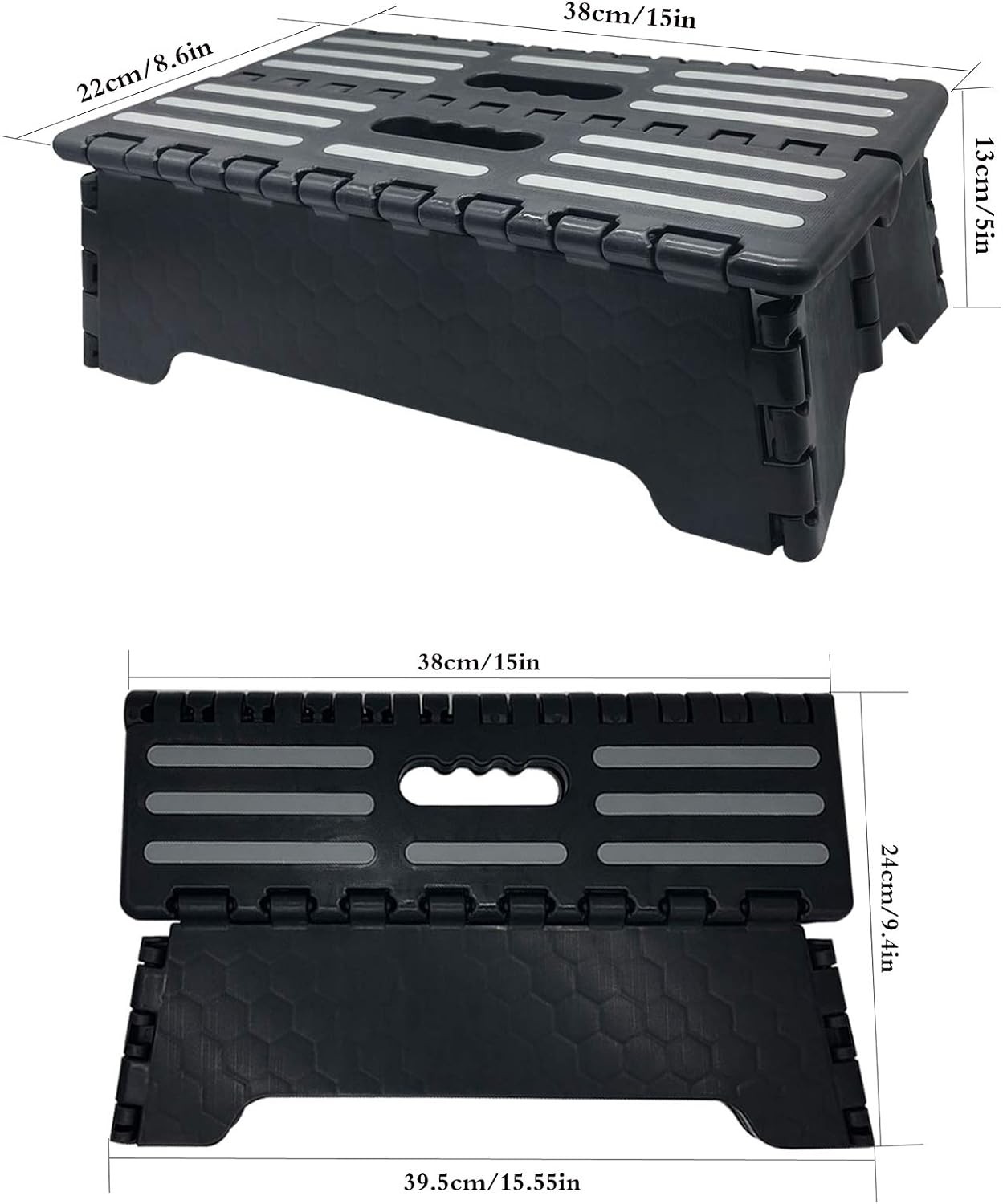 5 Inch Portable Folding Step Stool – Safe & Stable Foldable Stepping Stool for C
