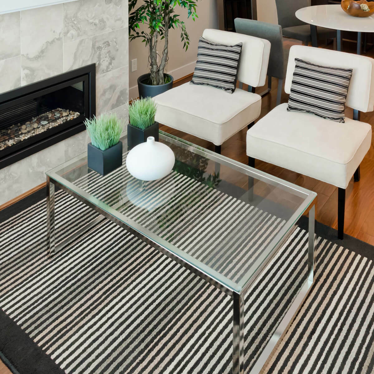 Glass Table Top Rectangle Beveled Polished Clear Tempered Glass Top Dining Table
