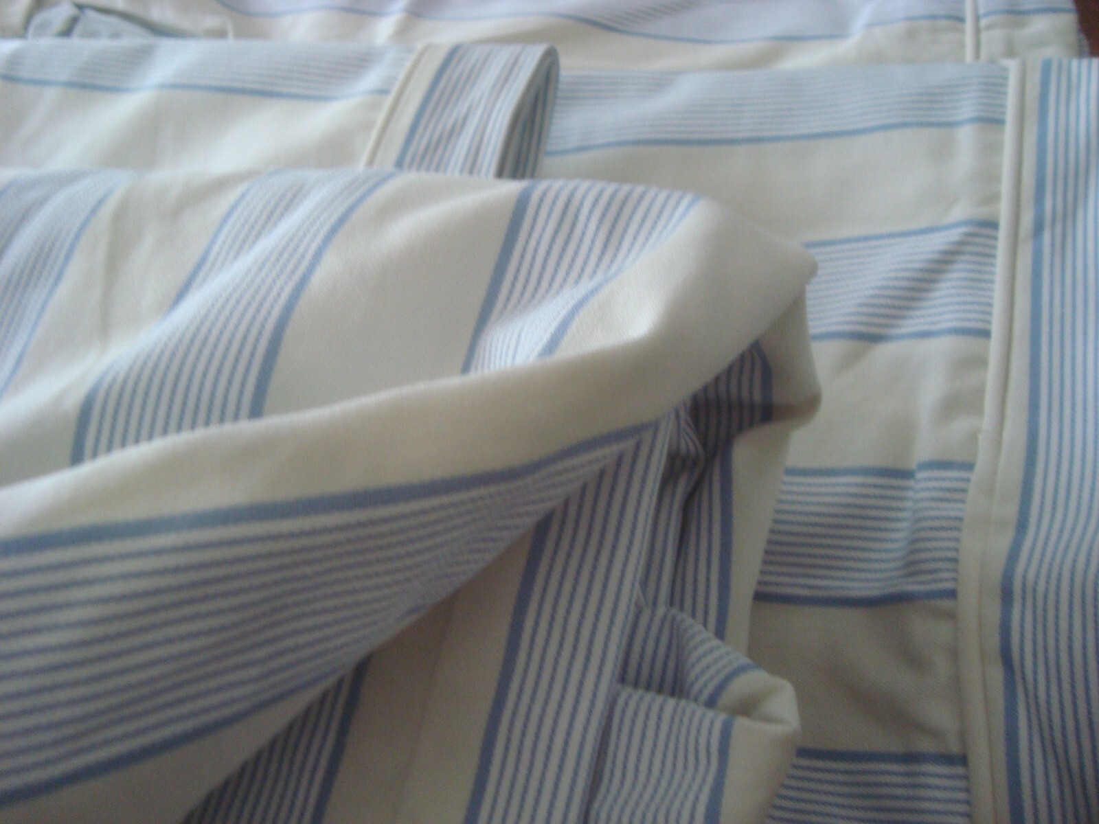 IKEA EKTORP 2-seat Sofa Bed Cover Sofabed Slipcover ORLUNDA BLUE CREAM Striped