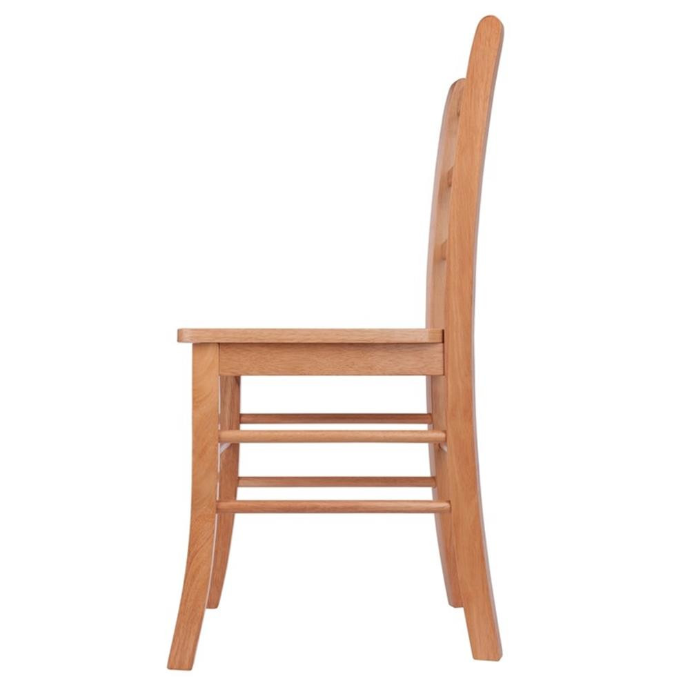Winsome Benjamin 18″H Solid Wood Dining Chair in Light Oak (Set of 2)
