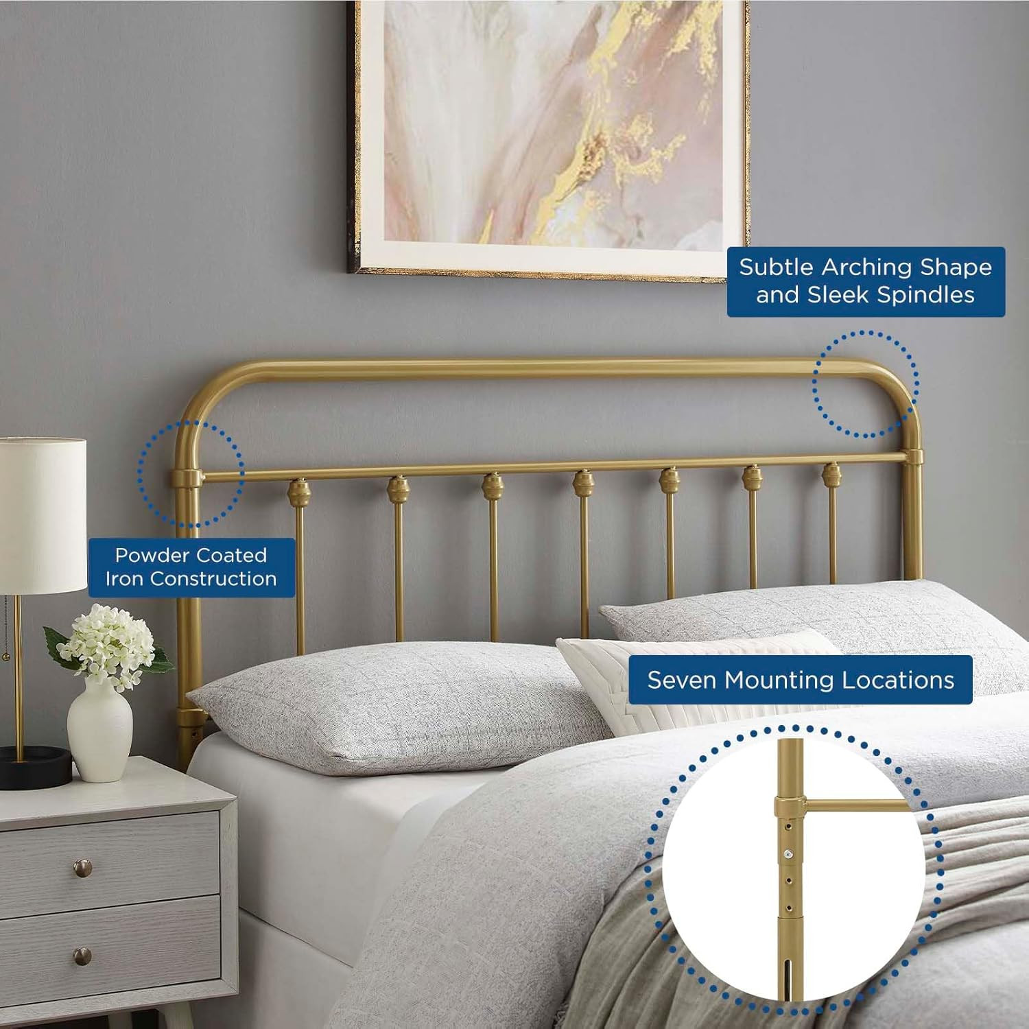 Sage Gold Twin Adjustable Bed Frame for Ultimate Comfort and Style