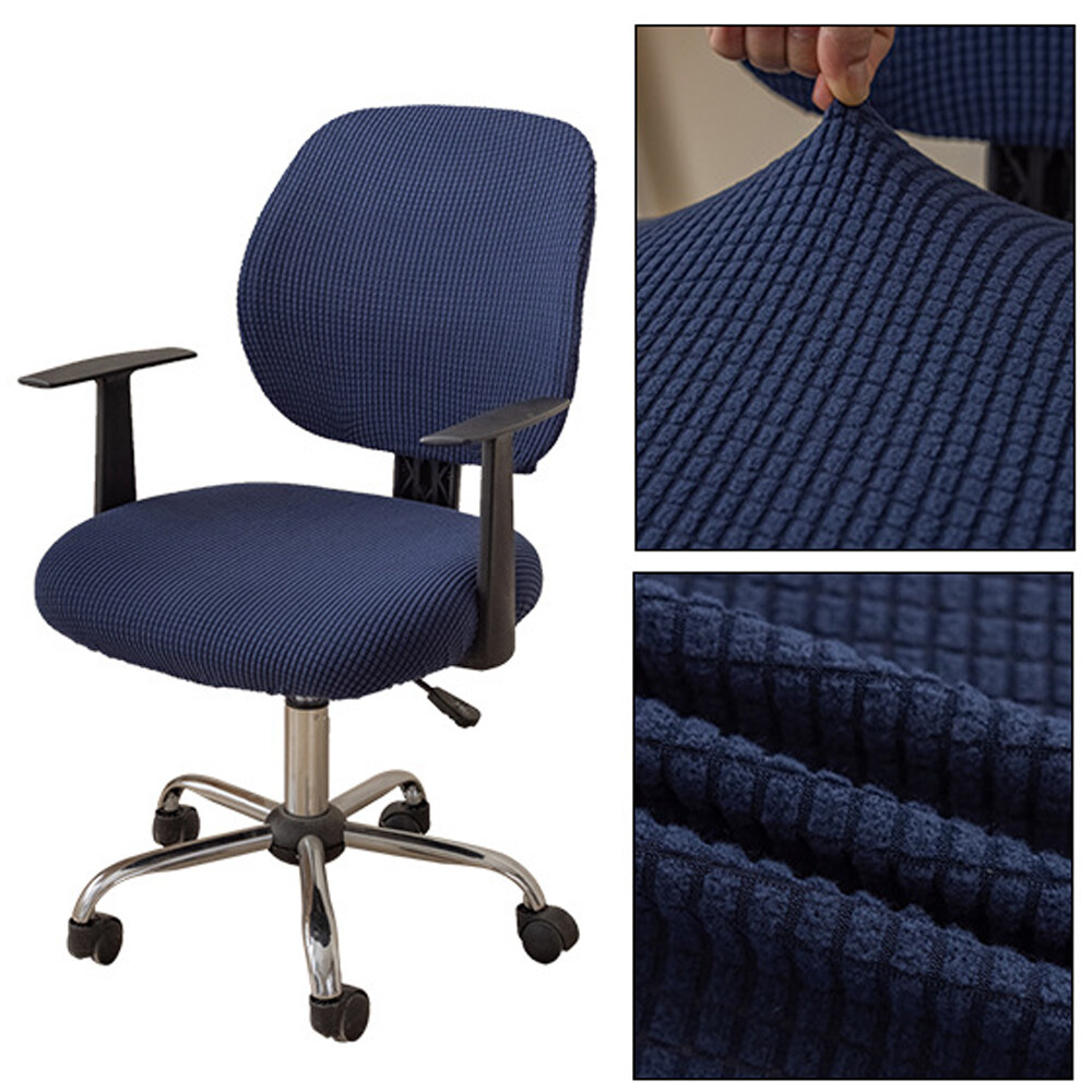 Split Office Chair Cover Stretch Computer Task Seat Cover Slipcover Protector