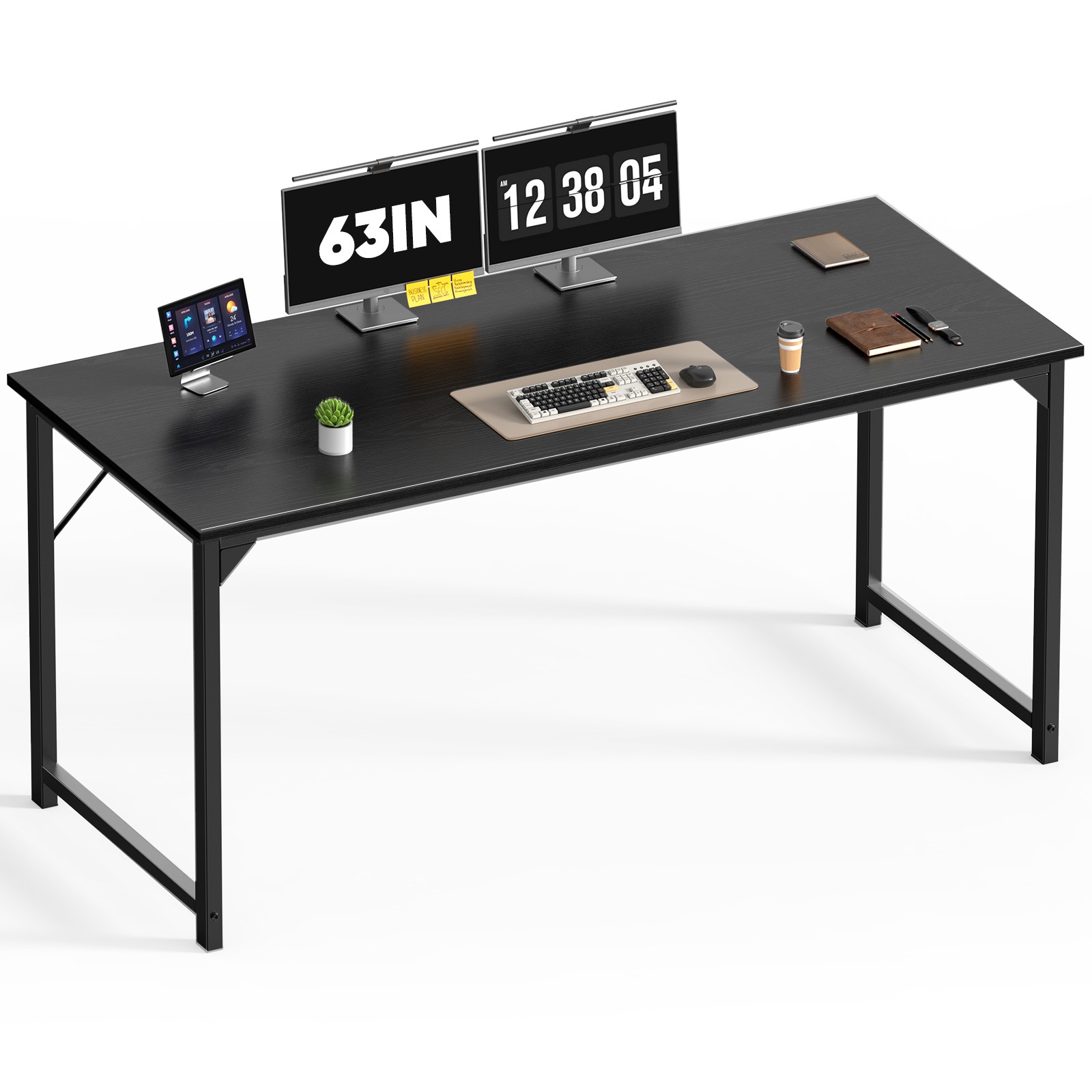 Laptop Computer Desk with Storage Bag＆Hook Home Office Desk Writing Table