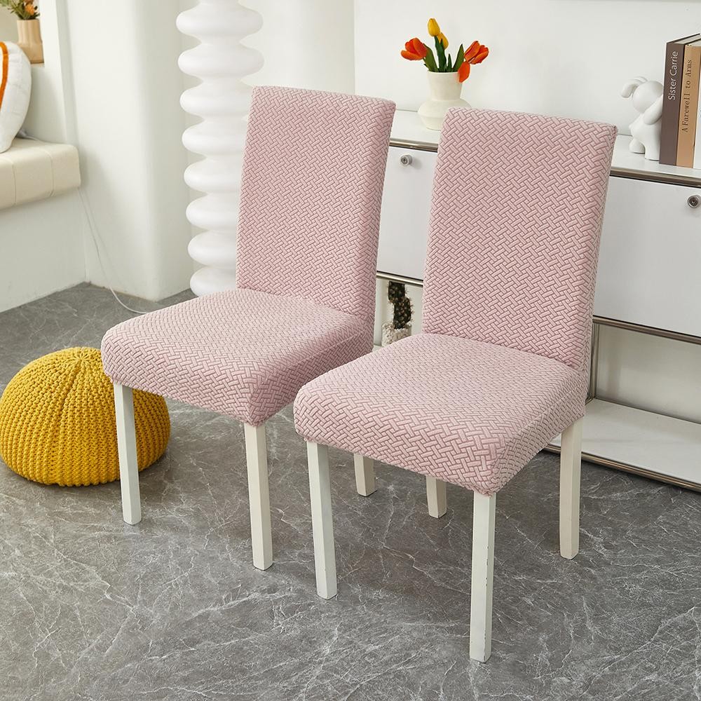 1/2/4/6pcs Jacquard Dining Chair Slipcover Stretch Chair Covers Polyester Chair