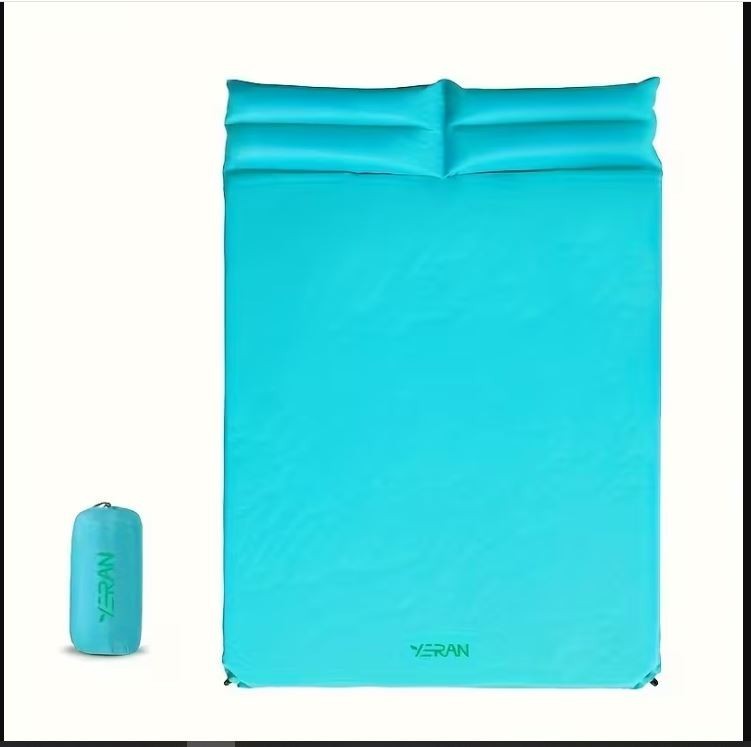 Double Self Inflating Air Mattress Camping Sleeping Pad Picnic Beach Mat