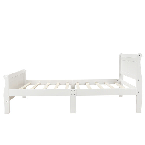 Twin Size Platform Bed Frames with Headboard and Footboard For Kids Teens Adults