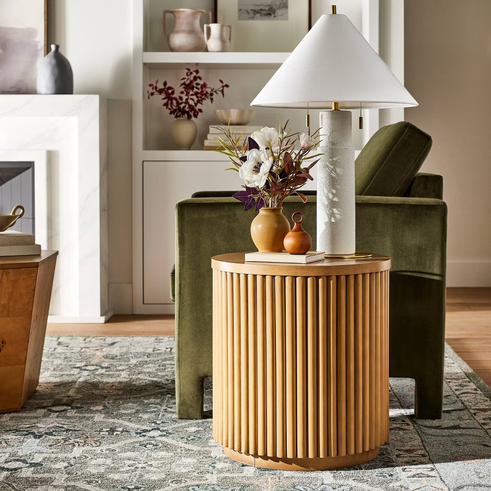 Dowel Accent Table Natural – Threshold designed with Studio McGee