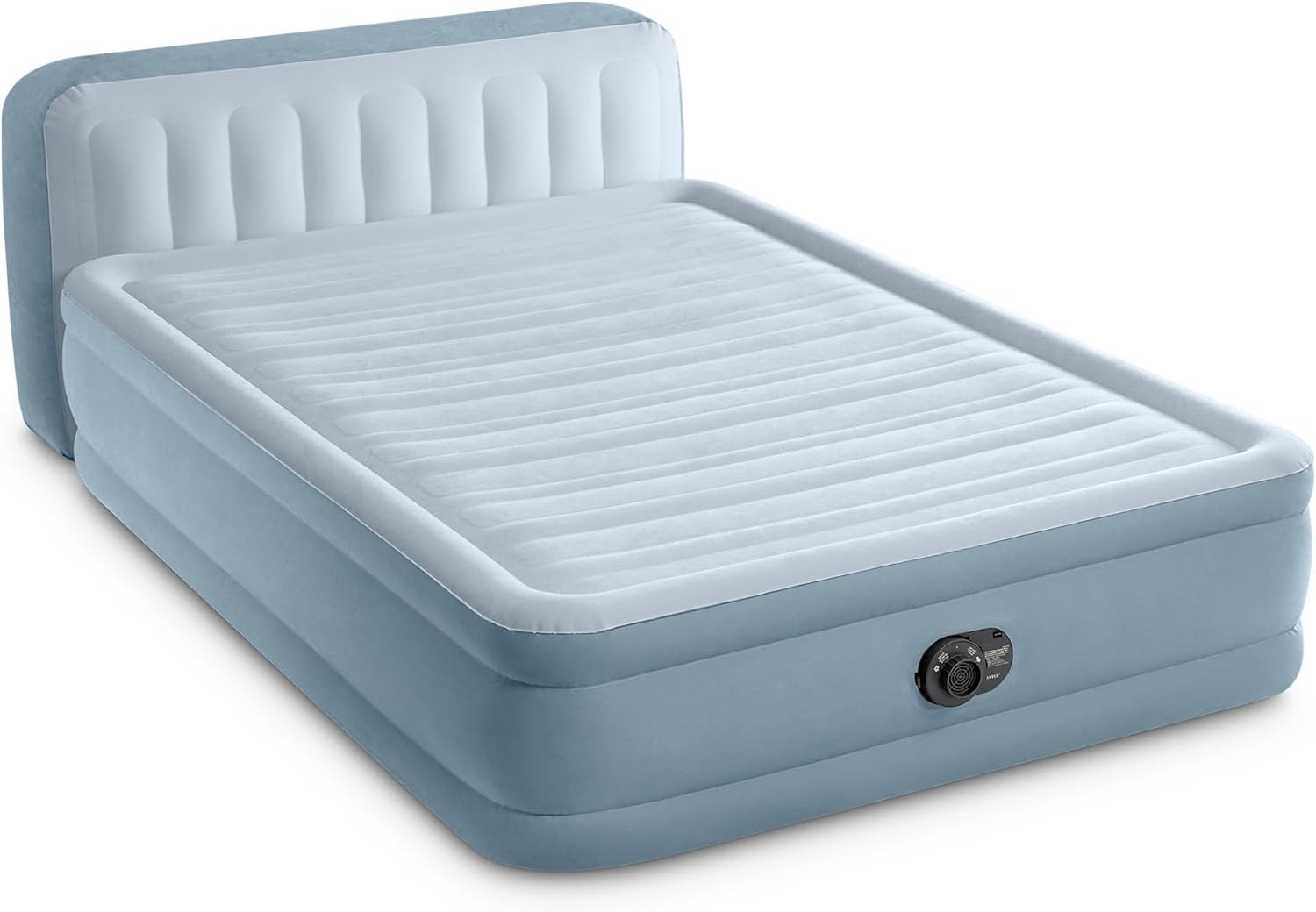 Queen Air Mattress with Headboard 18″ Built-in Pump 600lb Capacity