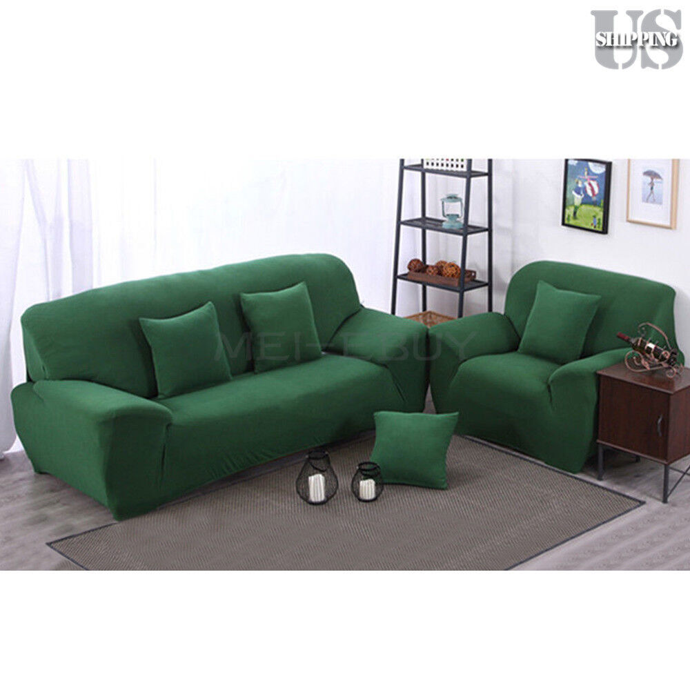 1/2/3/4 Seater Stretch Chair Sofa Cover Slipcover Elastic Couch Protector Cover