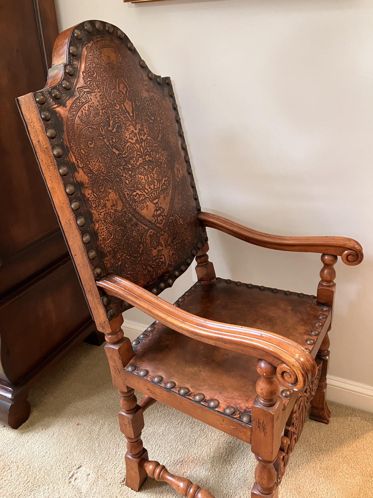 Henredon Leather Armchair (part of the Ralph Lauren collection)