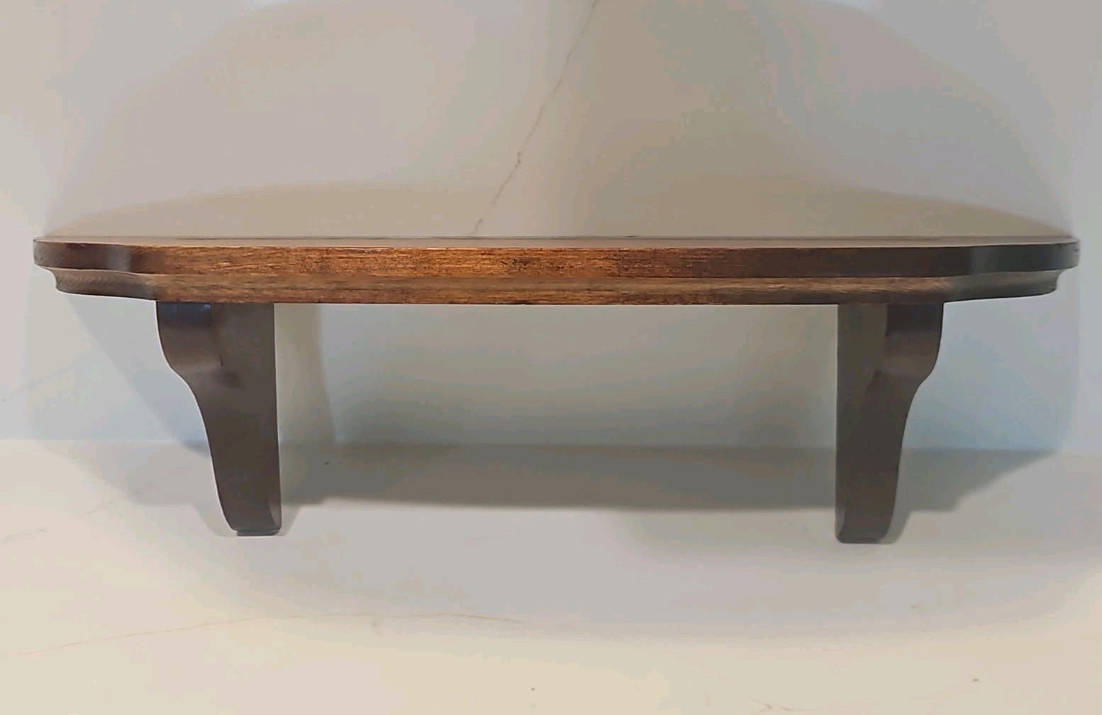 Vintage Wood Wall Shelf Plate Groove Display Shelf 15.5″ Rustic Decor
