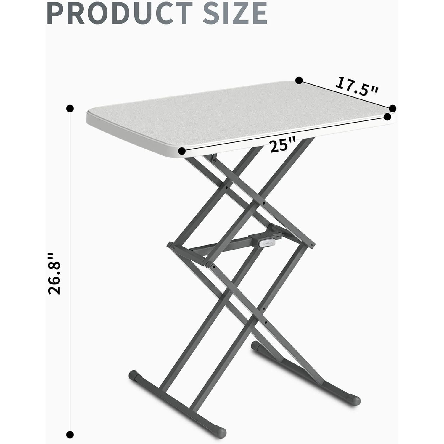 Fold Small Card Table for Outdoor Indoor for Camping Dining Party White