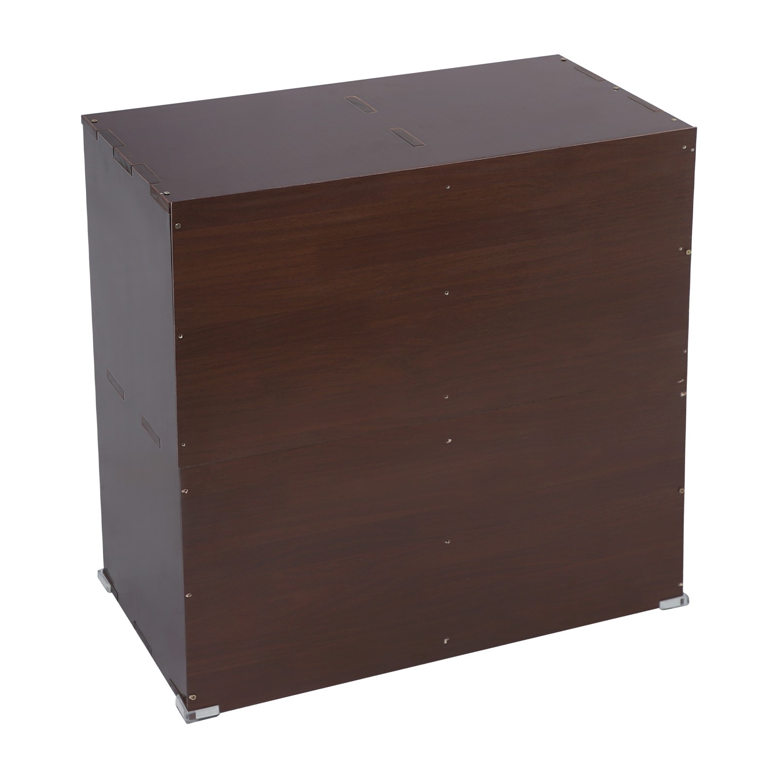 4 Cube Solid Wood Bookshelf Floor-Standing Wood Cube Bookcase 30x60cm