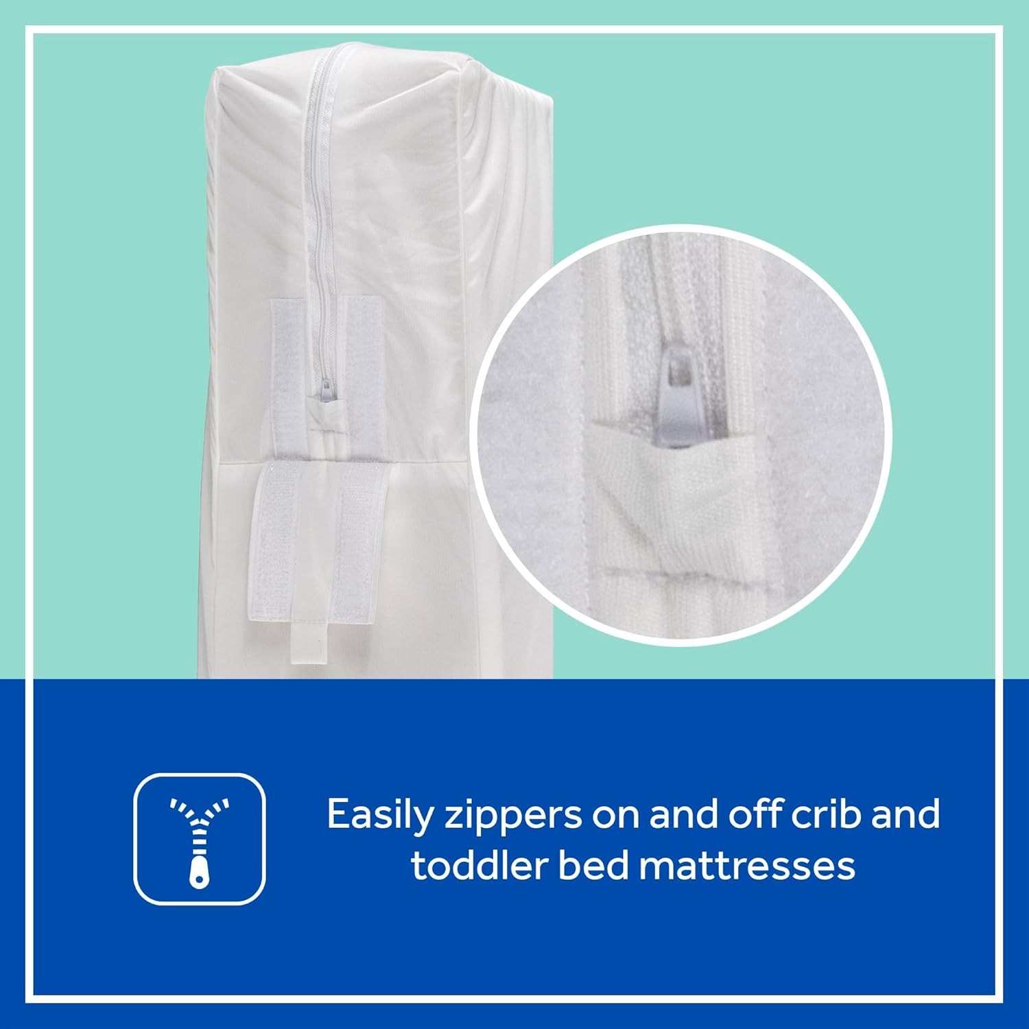 Sealy Baby SafetyCase Breathable Waterproof Crib Mattr Protector Pad,