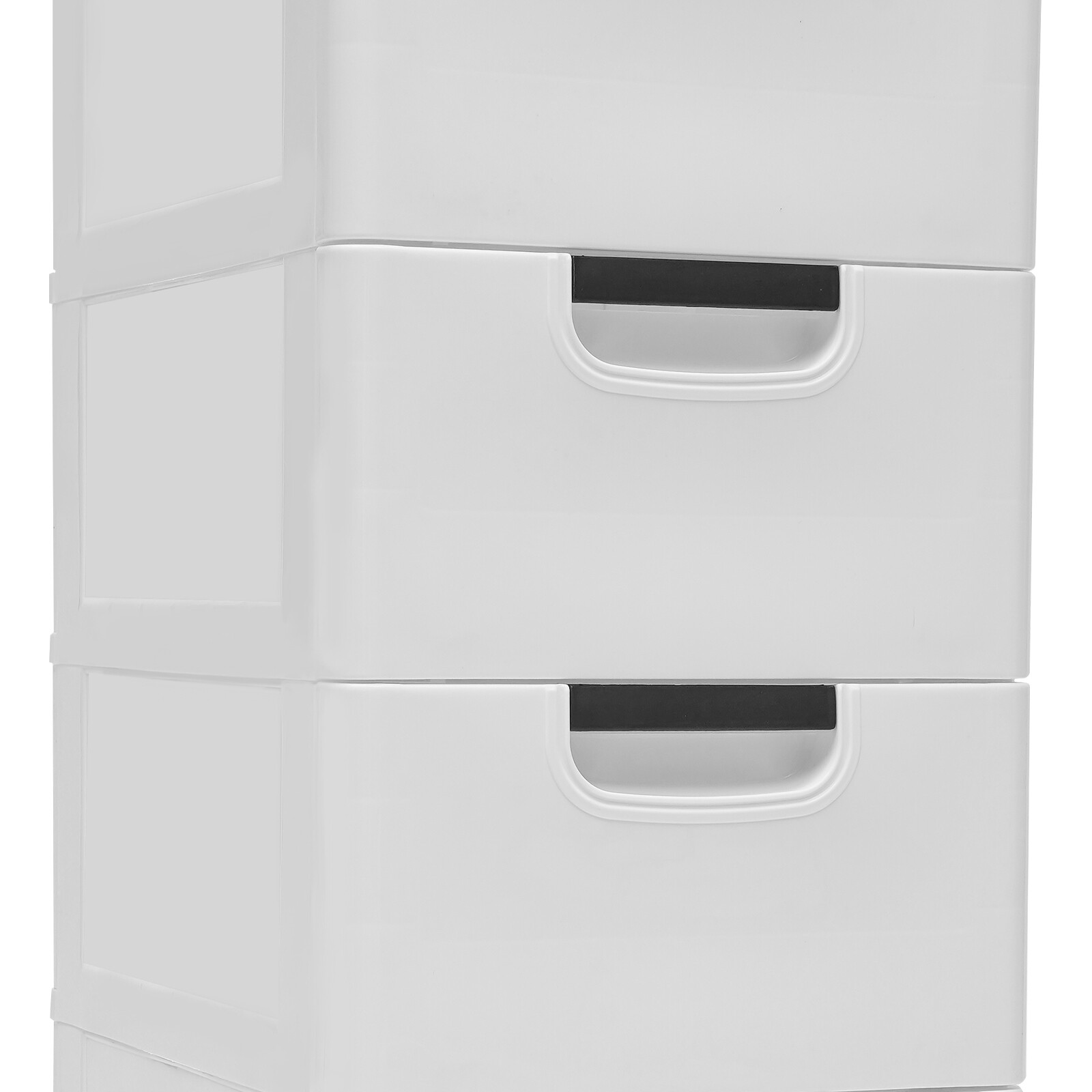 Plastic Drawers Dresser Storage Cabinet Home Furniture Vertical w/ Wheels