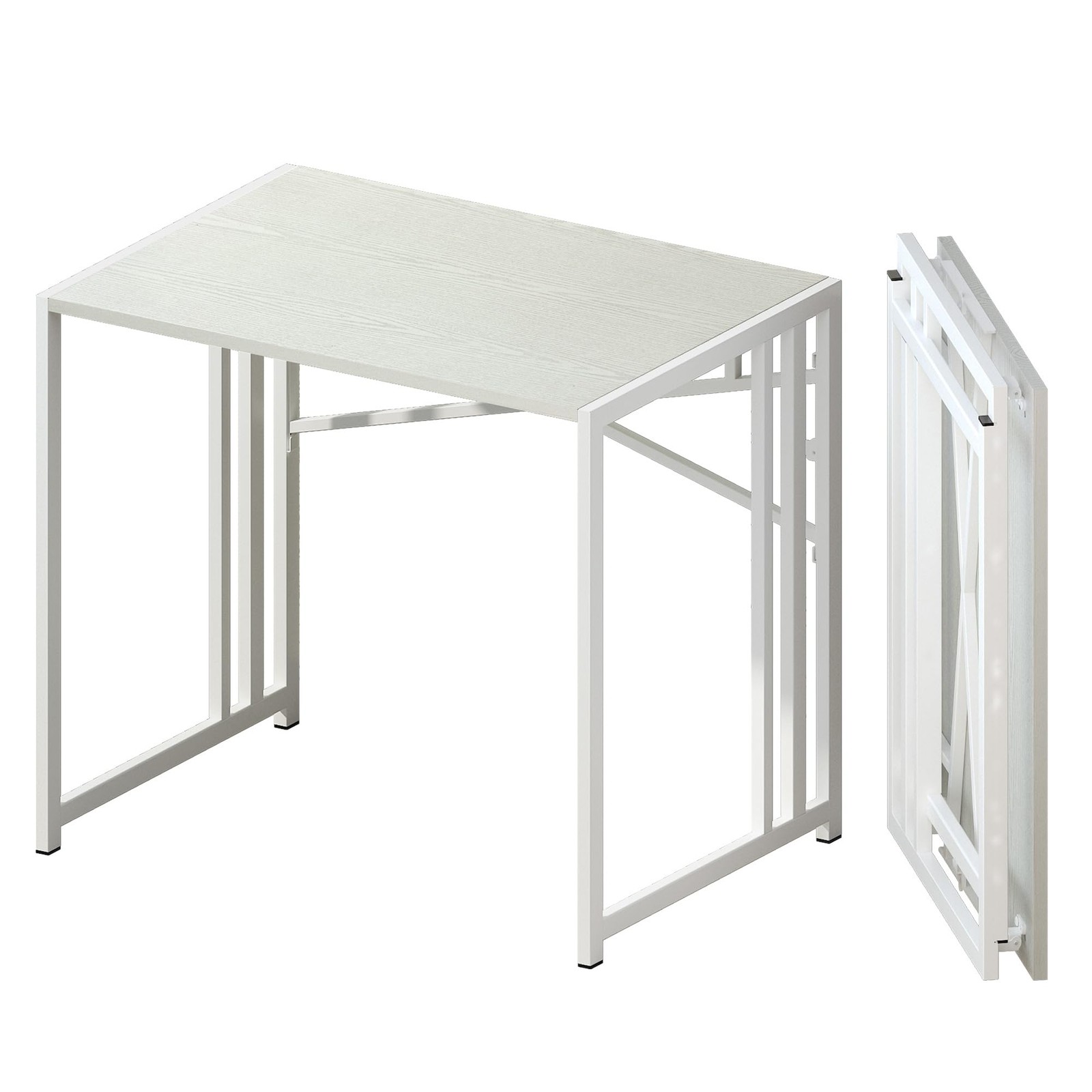 Small Folding Desk 32 Inch No Assembly Required Small Office Desk Writing Gaming