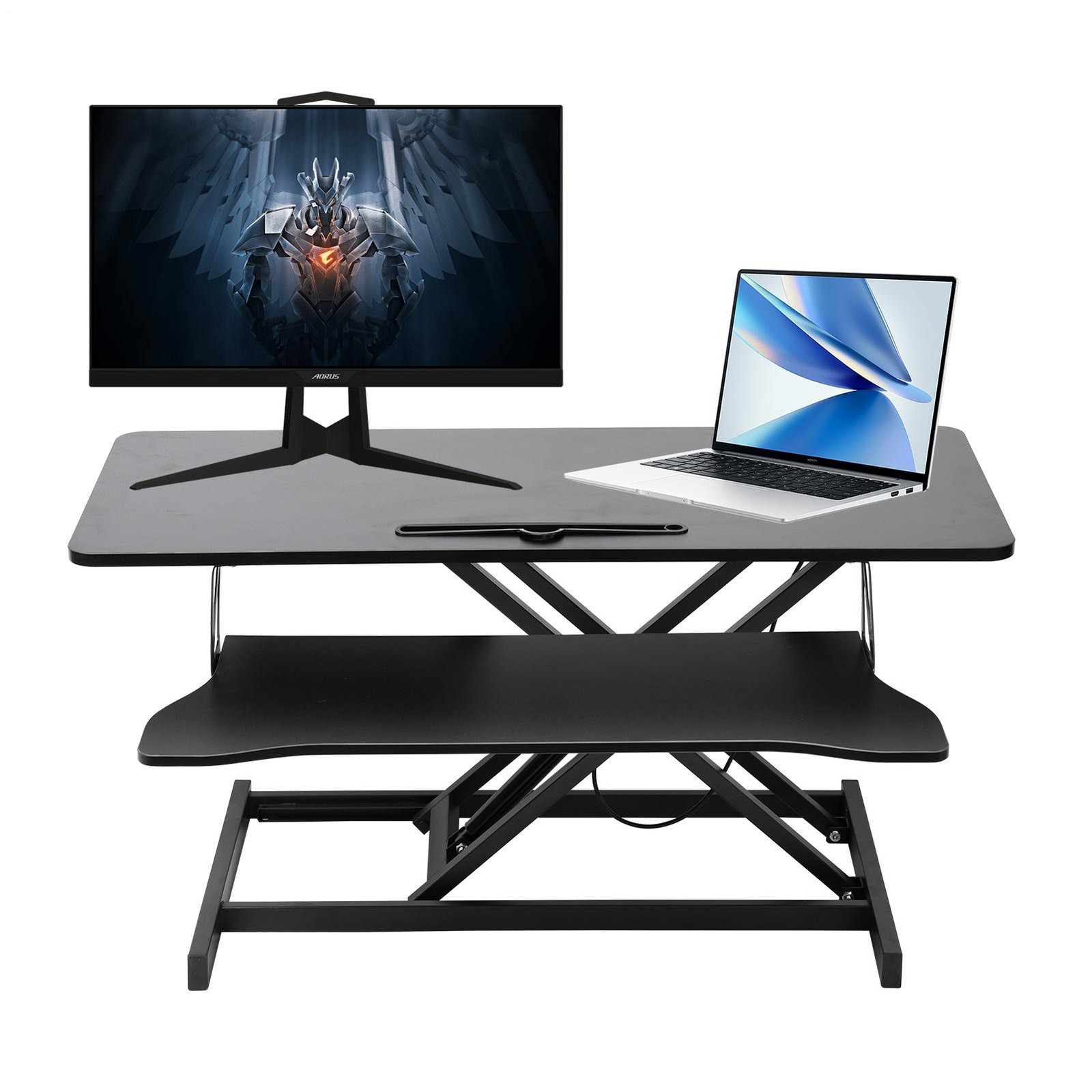 37″ Height Adjustable Home Office Computer Desk Converter Stand Up Desk Riser