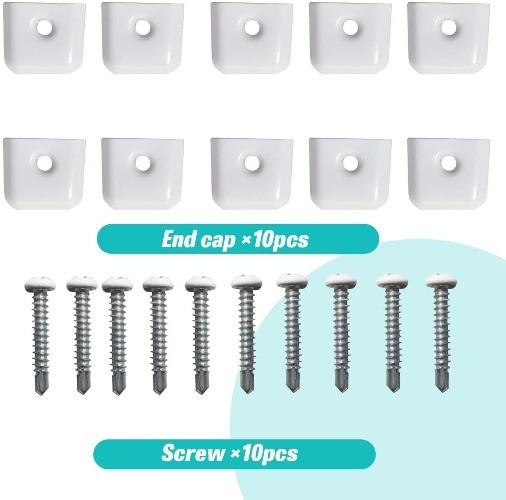 Trim End Caps Vinyl Trim Strips Flat End Cap for Camper Trailer 1″ Trim Molding