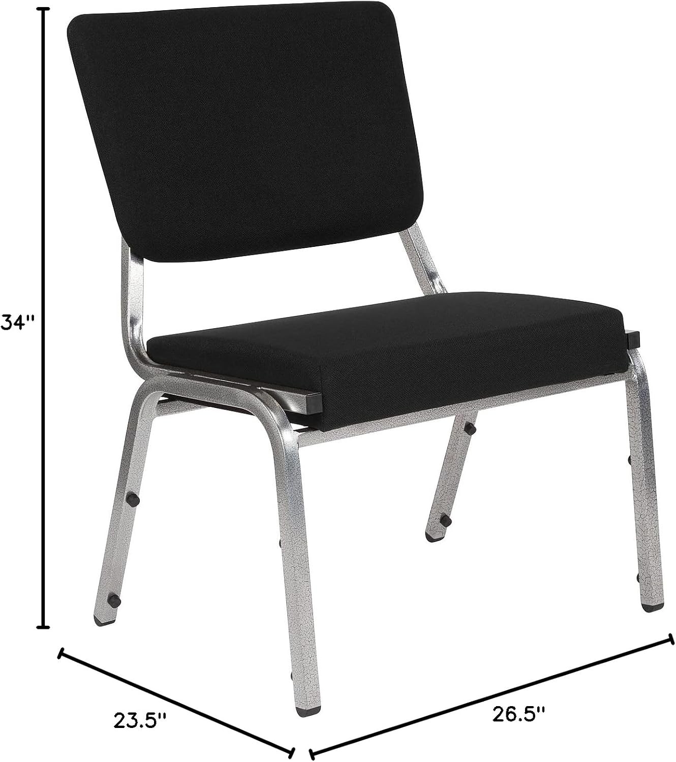 HERCULES Series 1000 lb. Rated Black Antimicrobial Fabric Bariatric Medical