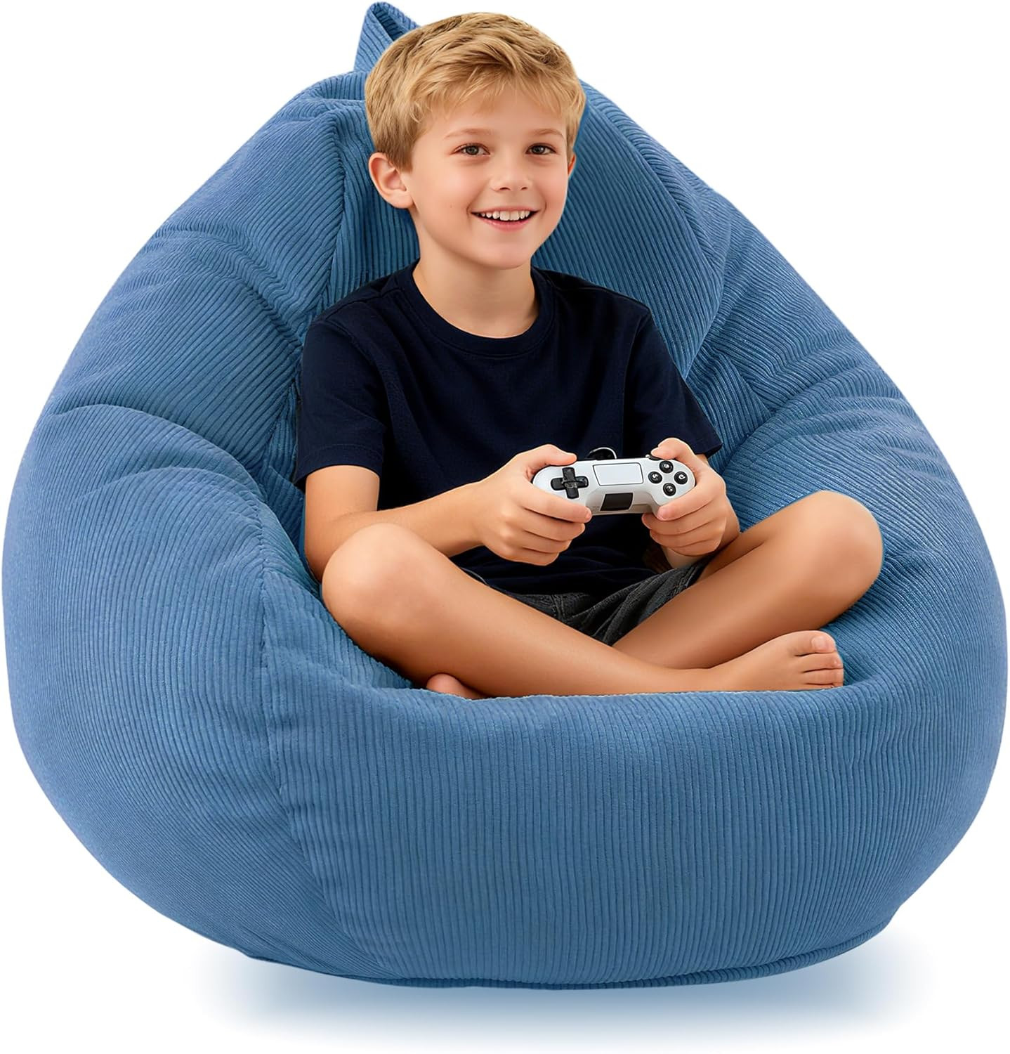 Bean Bag Chair Memory Foam Bean Bag Chairs for Kids/Teens with Filling round Kid
