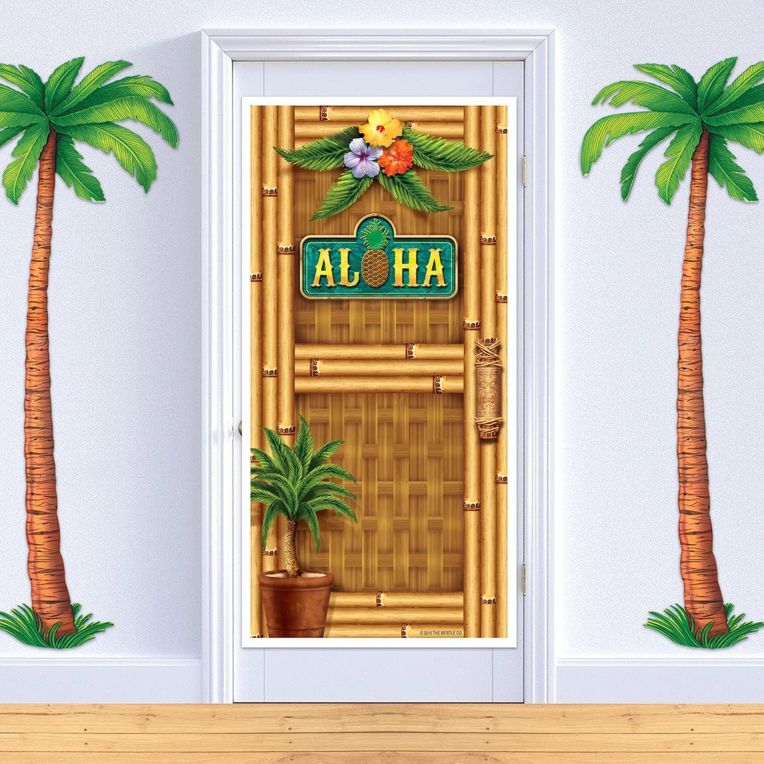 Transform Your Party with Aloha Door Cover, 30″ x 5′ for Beach and Luau Themes