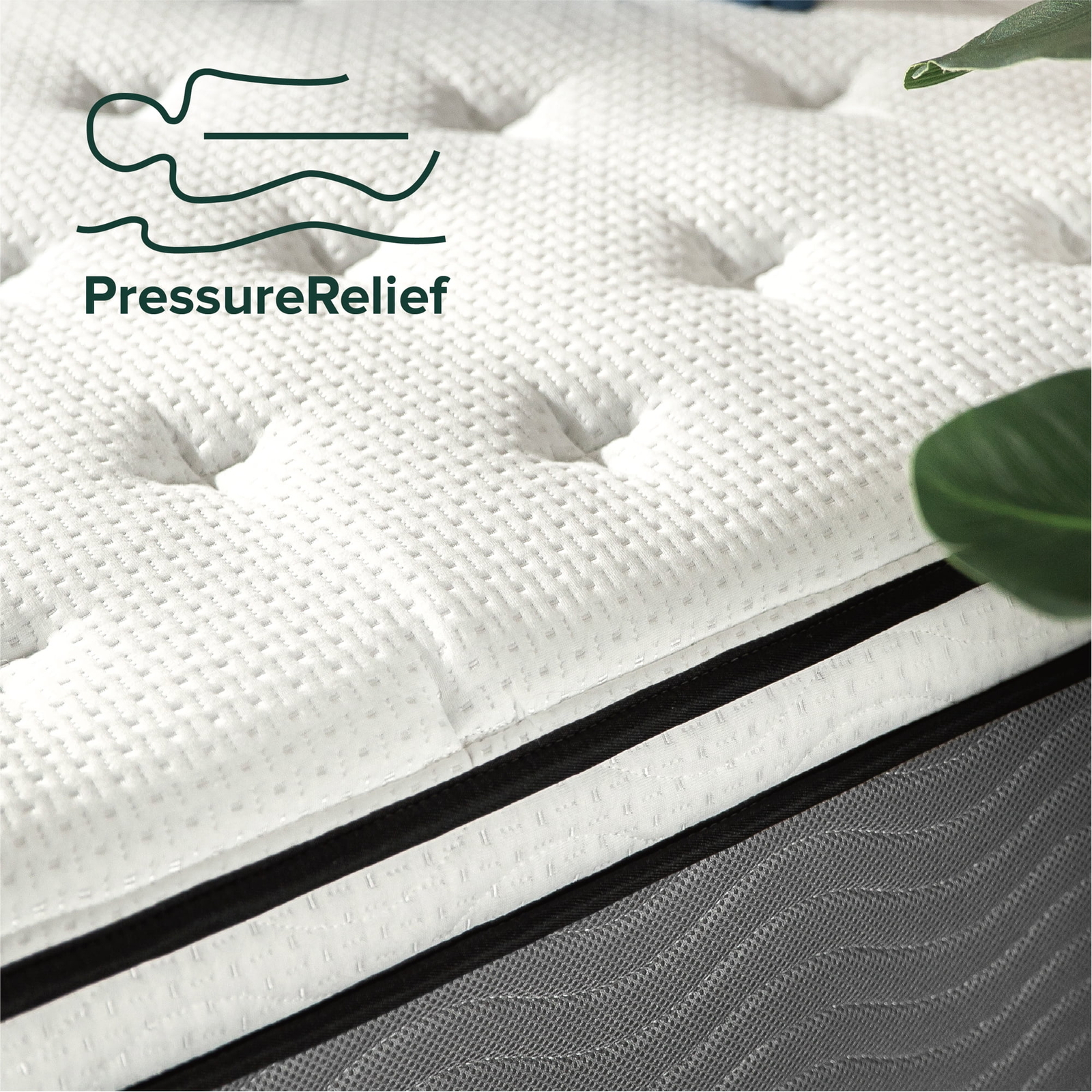 Zinus Pressure Relief Extra Firm Hybrid Mattress Comfort Foam and Pocket Spring