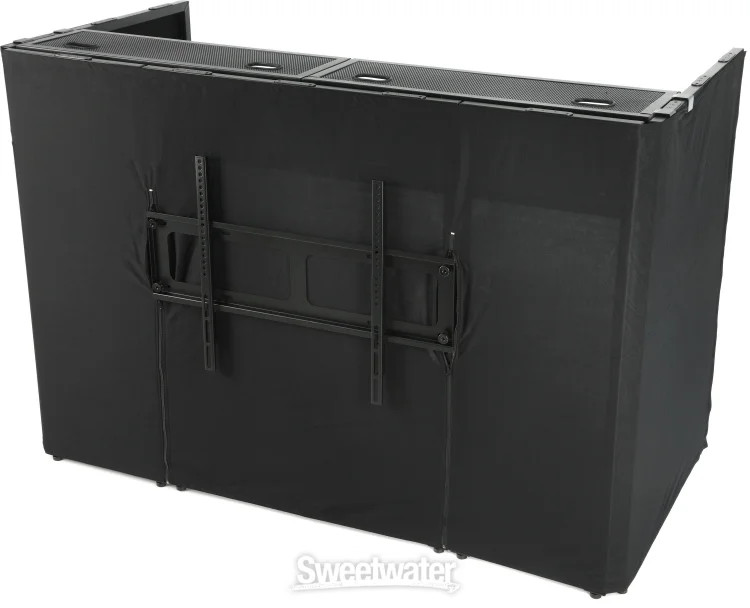Odyssey DJBOOTHM65 Media DJ Booth for 65-inch Screen TV/Monitor