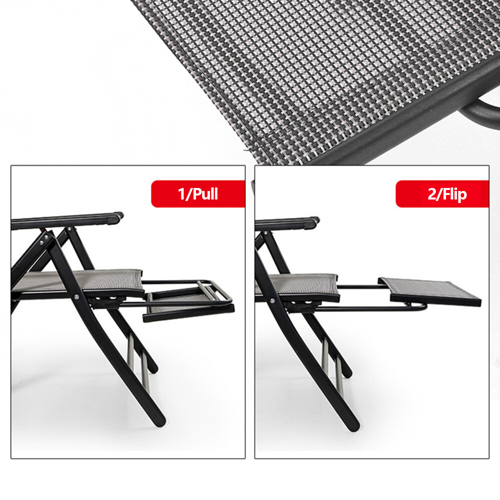 Outdoor Zero Gravity Chair Foldable Patio Lounge Chair Beach Reclining Chairs