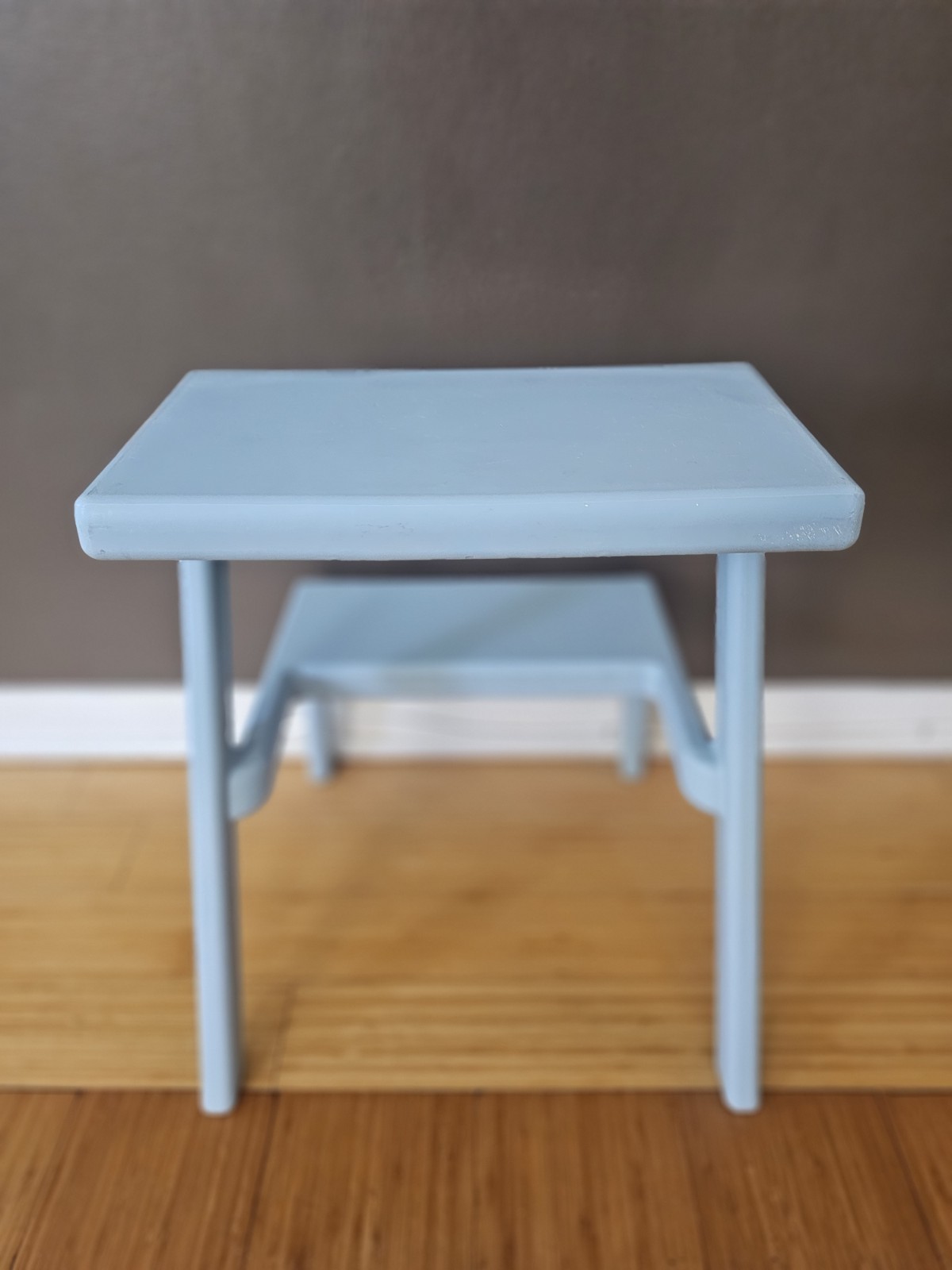 IKEA RARE Chris Martin Masterby Powder Blue Plastic Step Stool Made In Italy