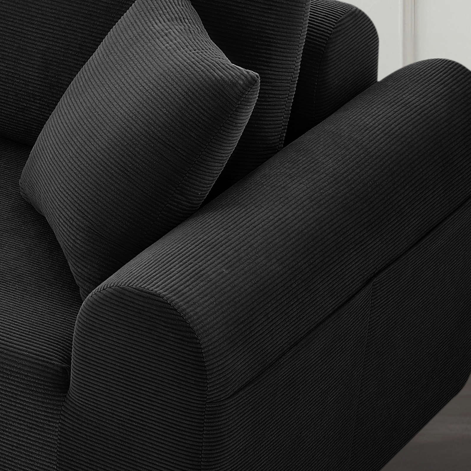 Convertible Modular Sectional Sofa, L-Shaped Boneless Couch with Chaise Lounge