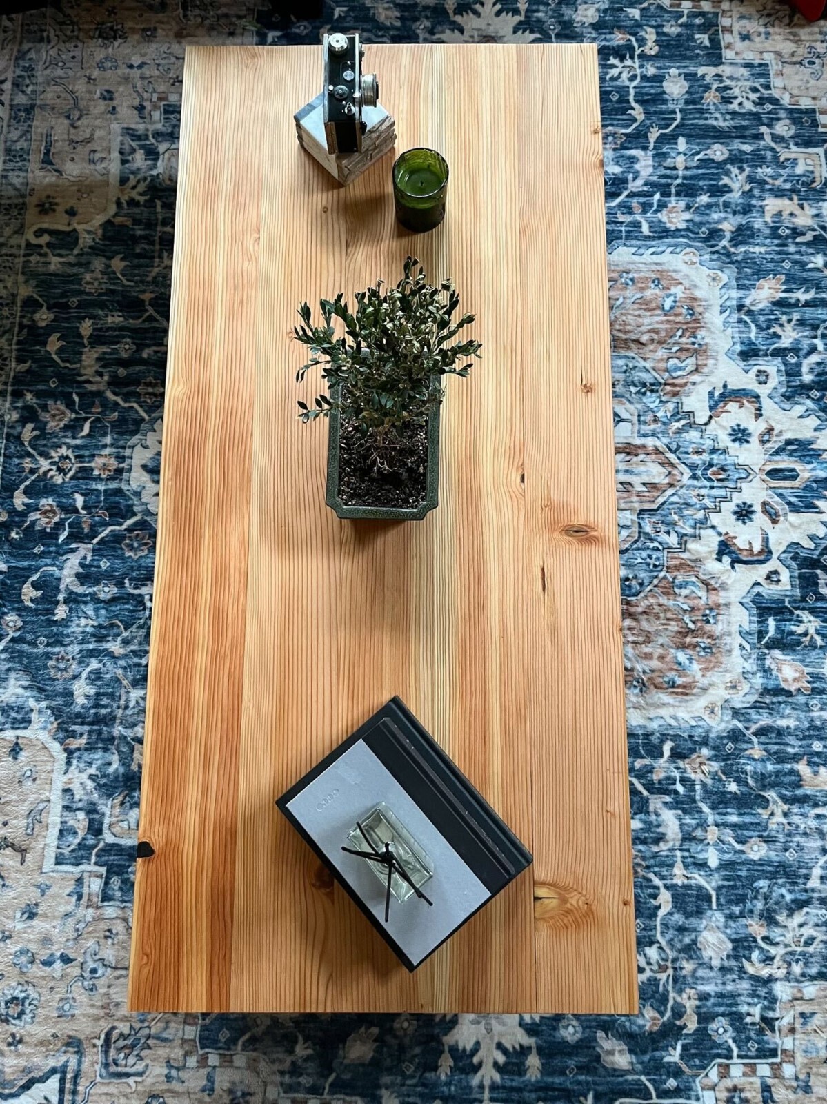 Newly Built Handmade Douglas Fir Modern Coffee Table Using Historical Wood