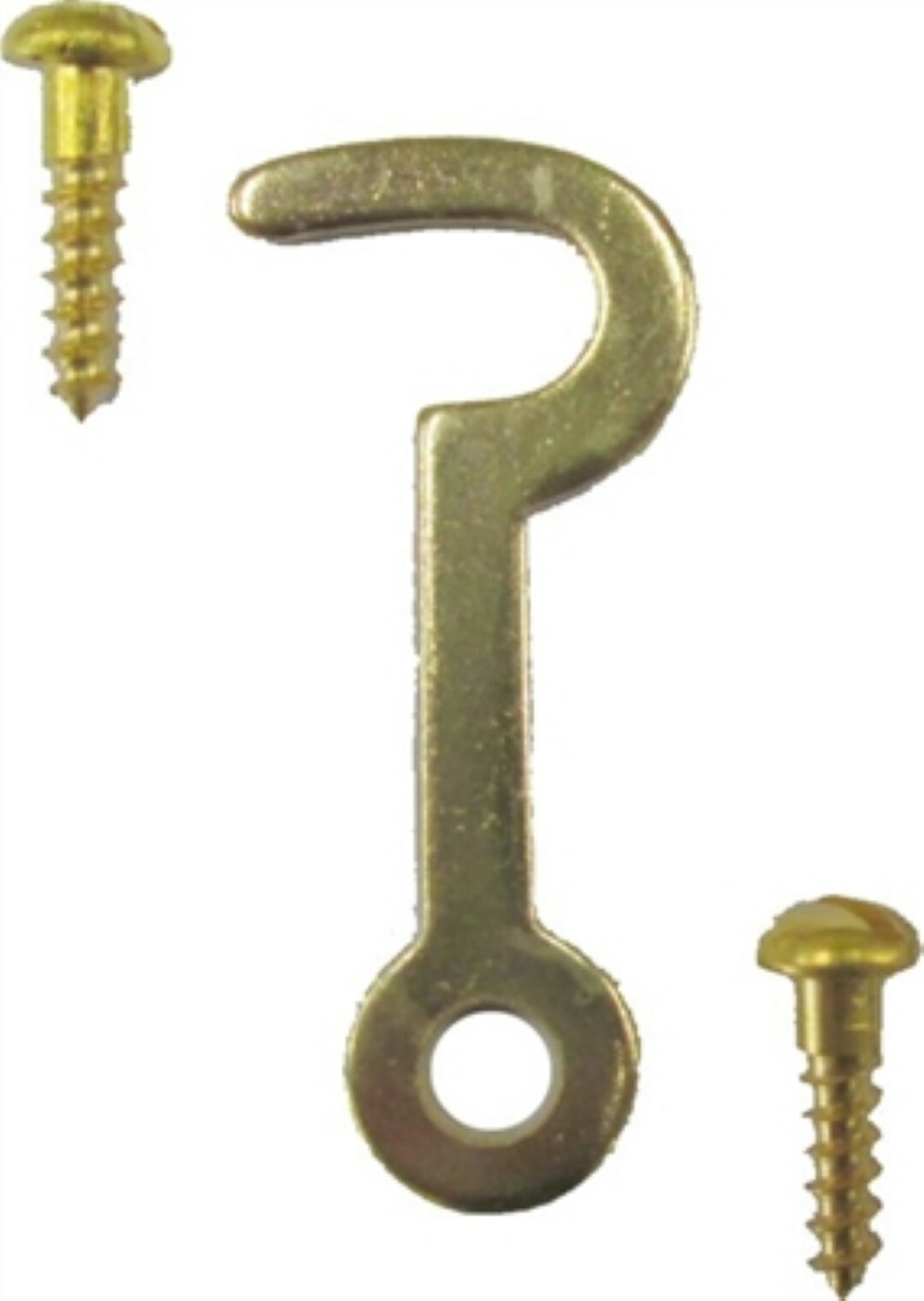 SMALL 1.5″ Brass Plated Steel Hook Latch 1-1/2 Inch tiny little doll house door