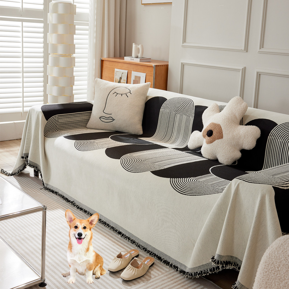 Colcover Sofa Slipcover for Sectional L-shape Couch Sofa Covers for Pets