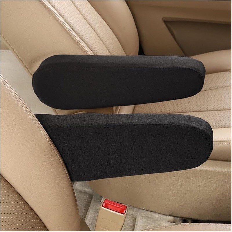 Car Armrest Cover Soft Stretch Fabric Protector Breathable Easy Installation New