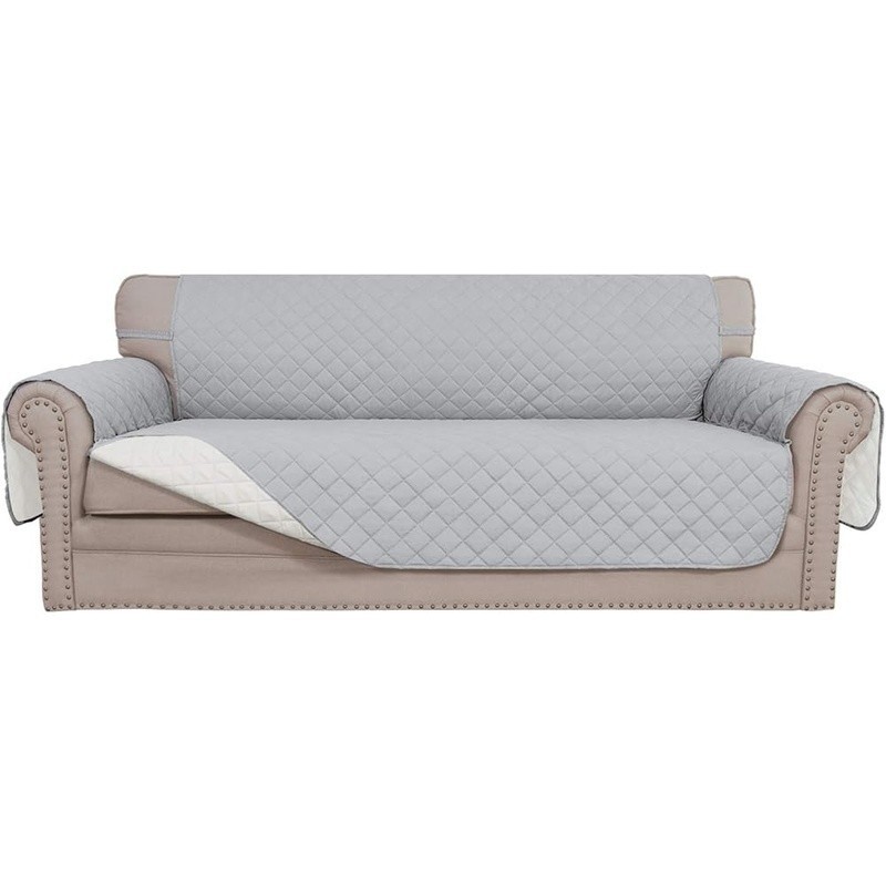 Reversible Microfiber Sofa Cover Water Resistant Furniture Protector Easy Care