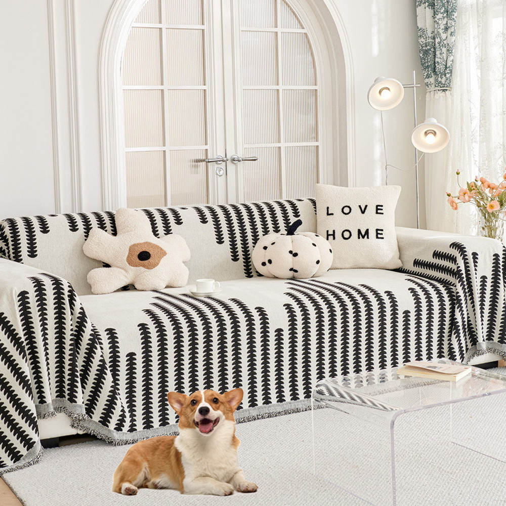 Colcover Sofa Slipcover for Sectional L-shape Couch Sofa Covers for Pets