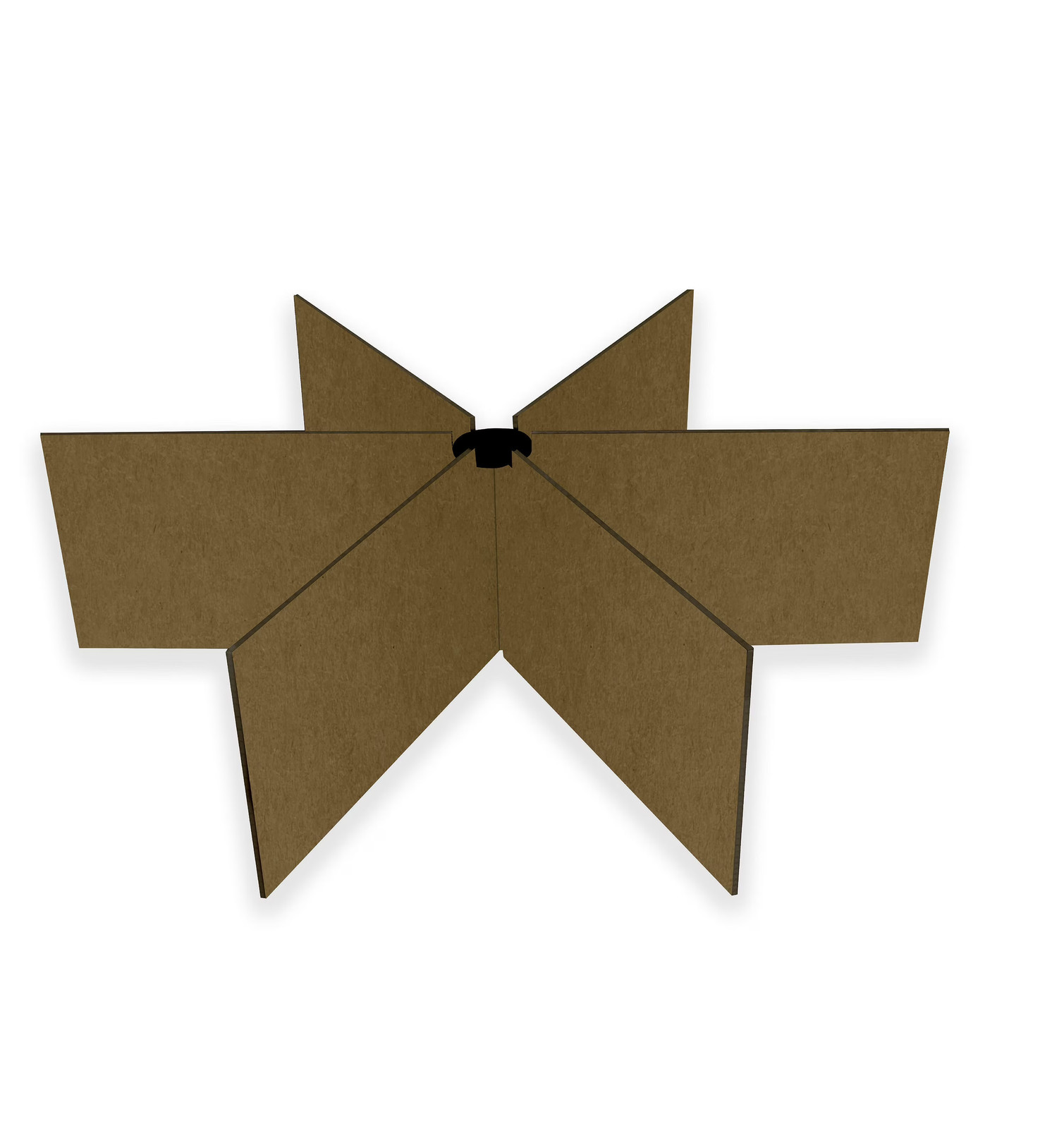 Star Table Divider – 6 way – Brown Kraft no print – 47L” x 47W” x 13.75H”