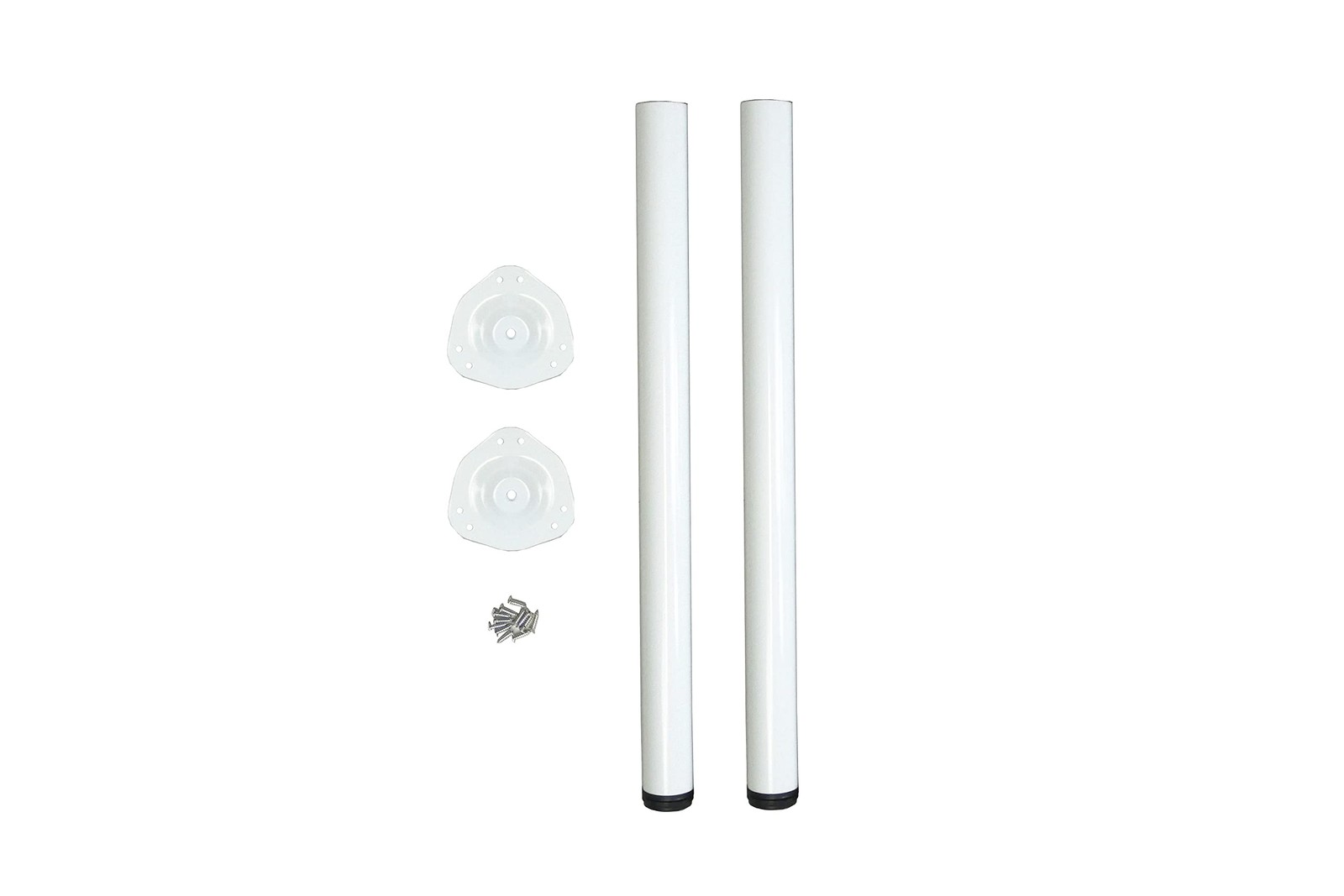 Shepherd Hardware 8572E 27-1/2-Inch Fixed Steel Furniture Legs for Desks and