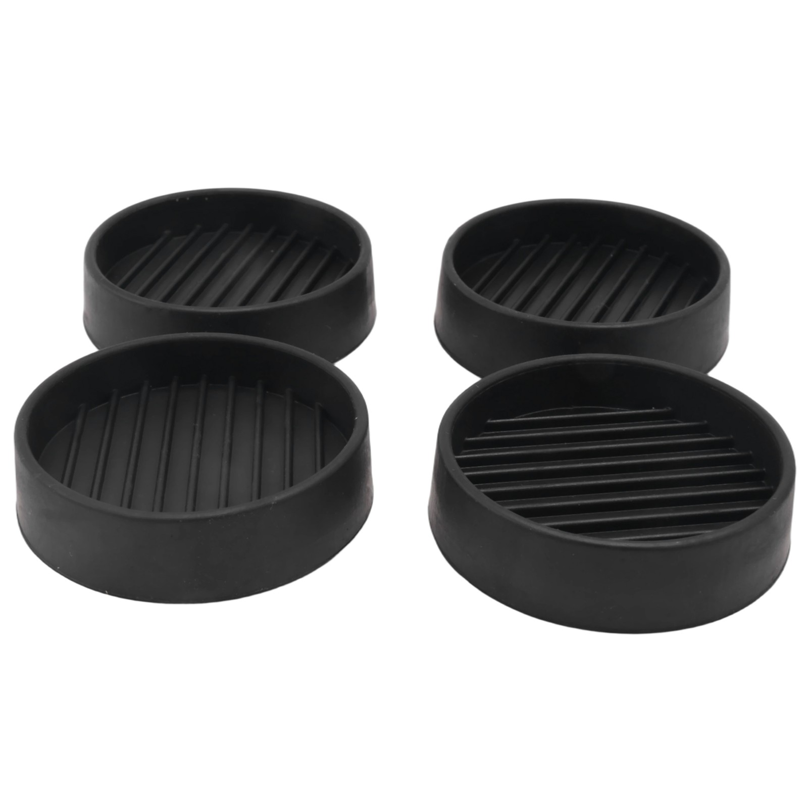 4Pcs Round Rubber Furniture Caster Cups, -Sliding Furniture Pads Bed2423