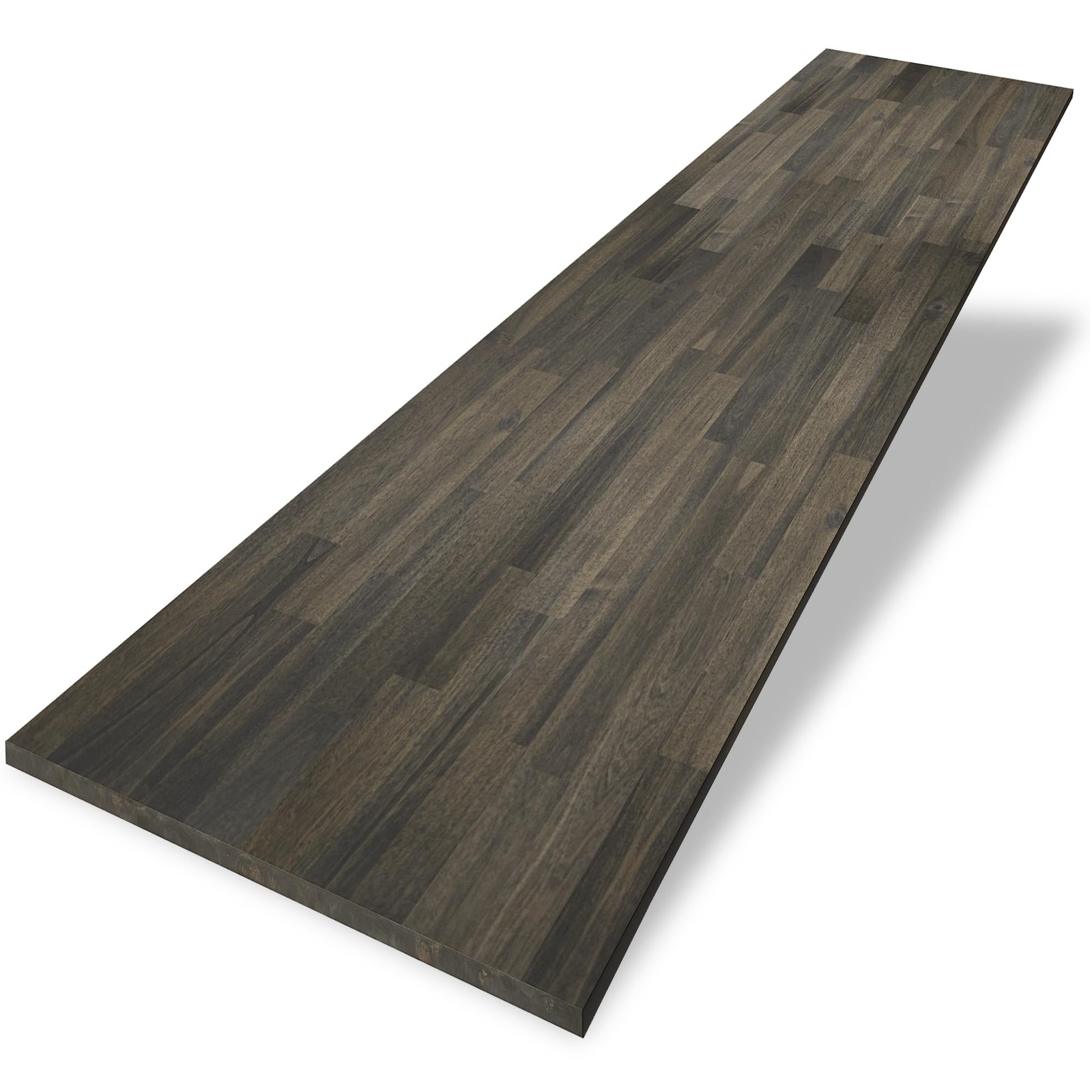48 x 25 in. Solid Wood Table Top, Mocha Stained Acacia Desktop for Standing D…