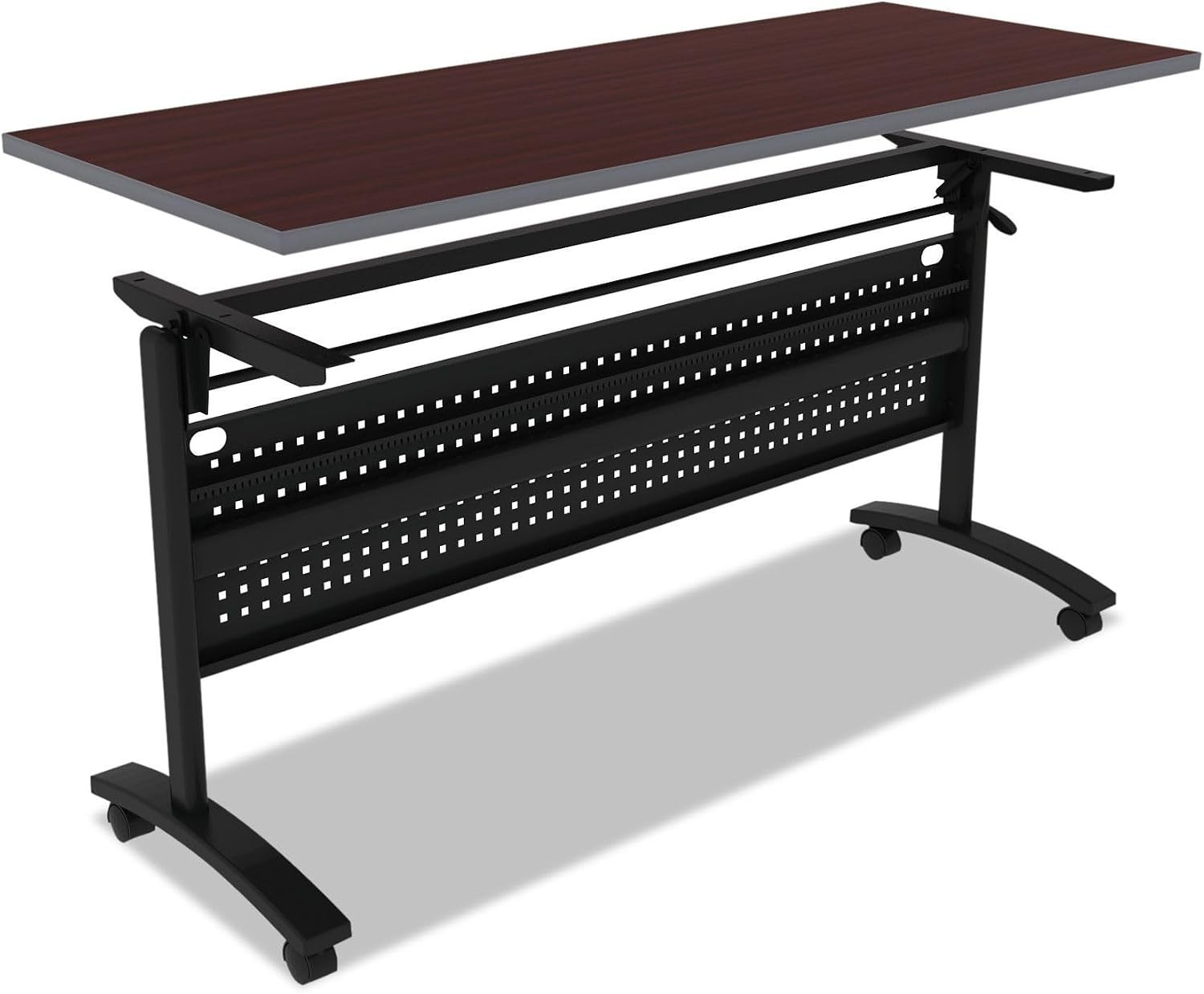 Reversible Laminate Table Top Rectangular 59.5w X 23.63 Medium Cherry/Mahogany