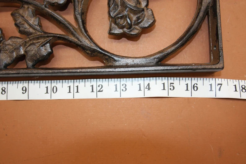 1-EXTRA LARGE ROSE Shelf Bracket,Garden Decor,Corner Corbels,Country Home Decor