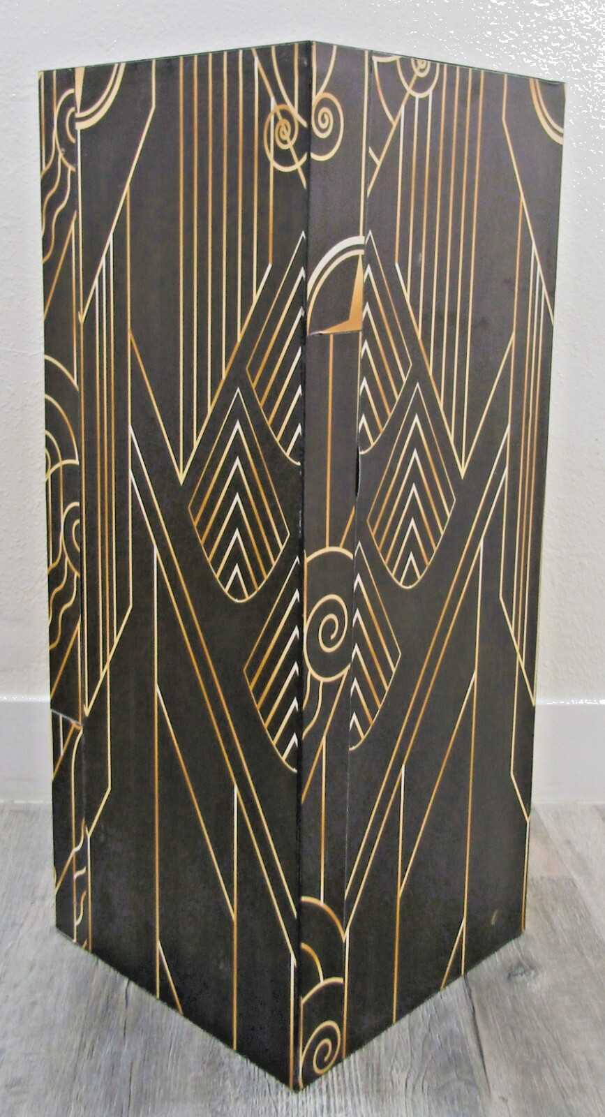 Art Deco Design Wood Pedestal or Plant Stand 36″ Tall