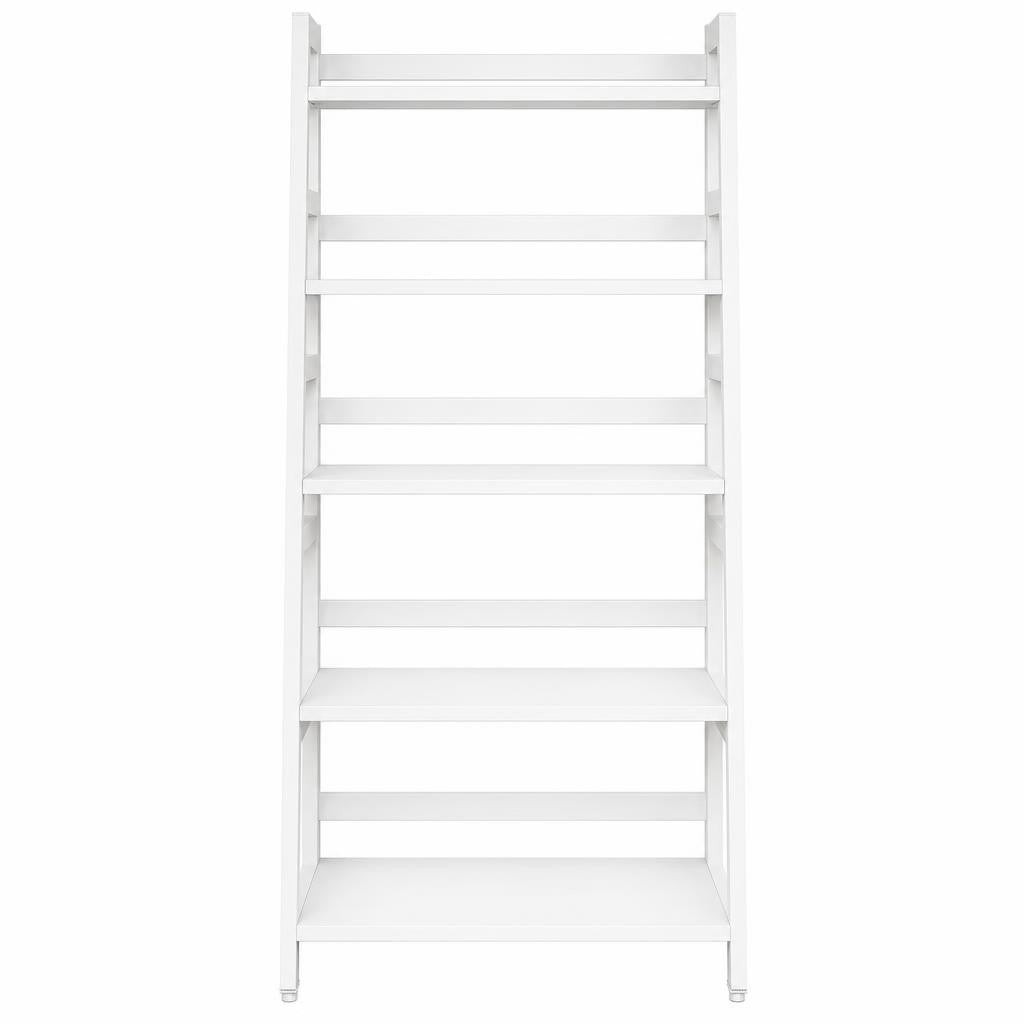5-Tier Bookshelf, Ladder Bookcase Etagere Storage Shelf