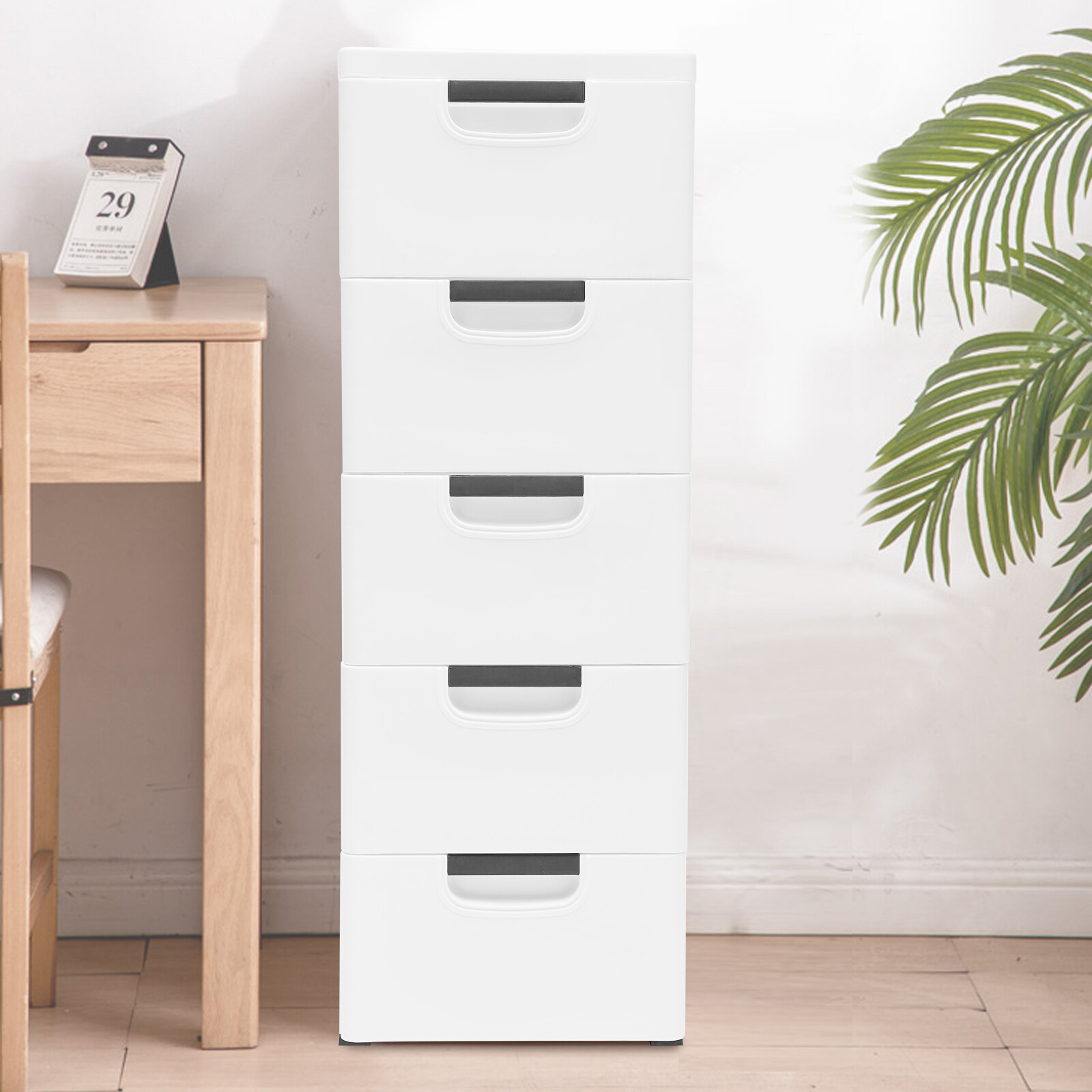 Vertical Clothes Storage Tower Closet Drawers Tall Dresser Organizer w/ Drawers