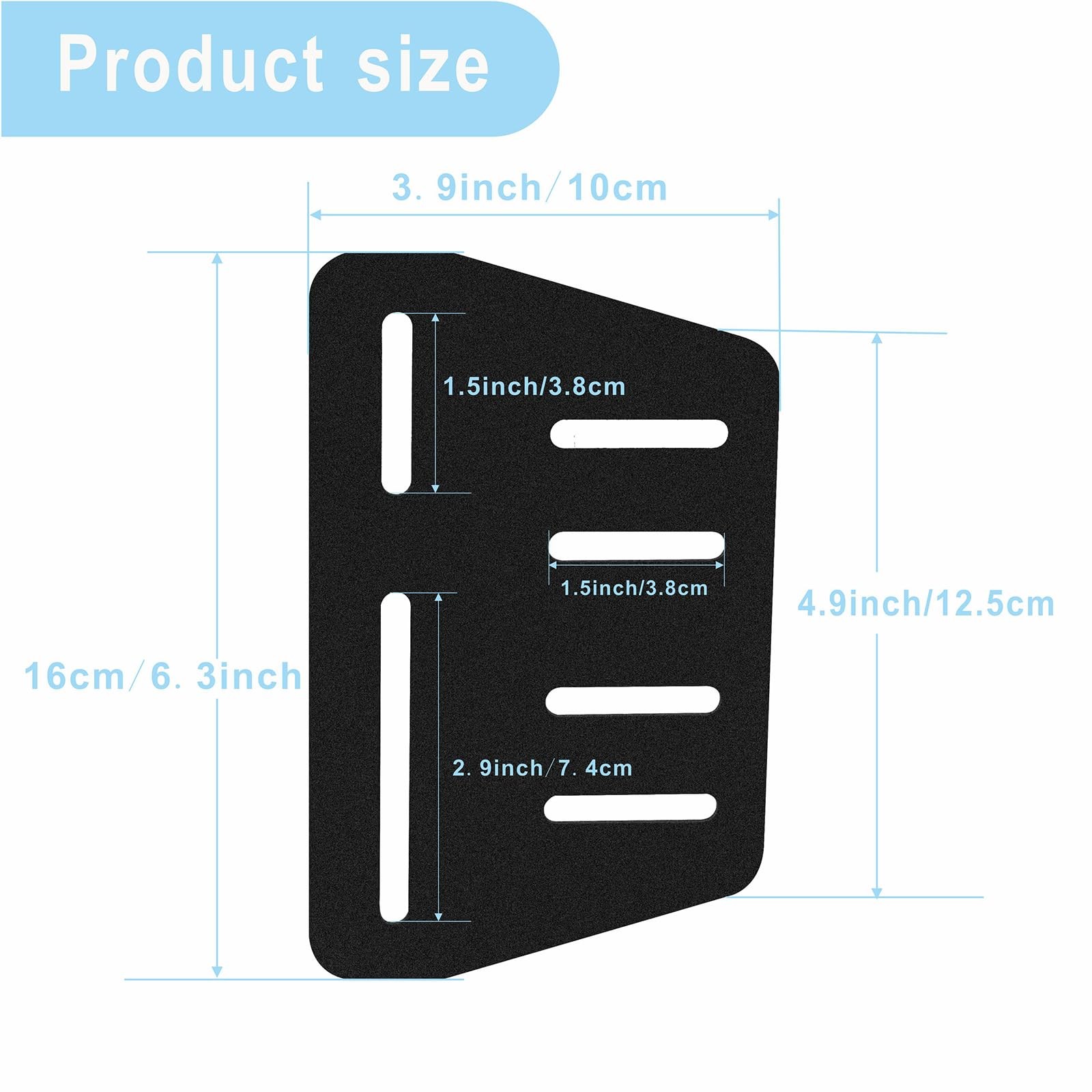 2 PCS Bed Frame Adapter for Headboard, Heavy Duty Bed Frame Adapter Connector…